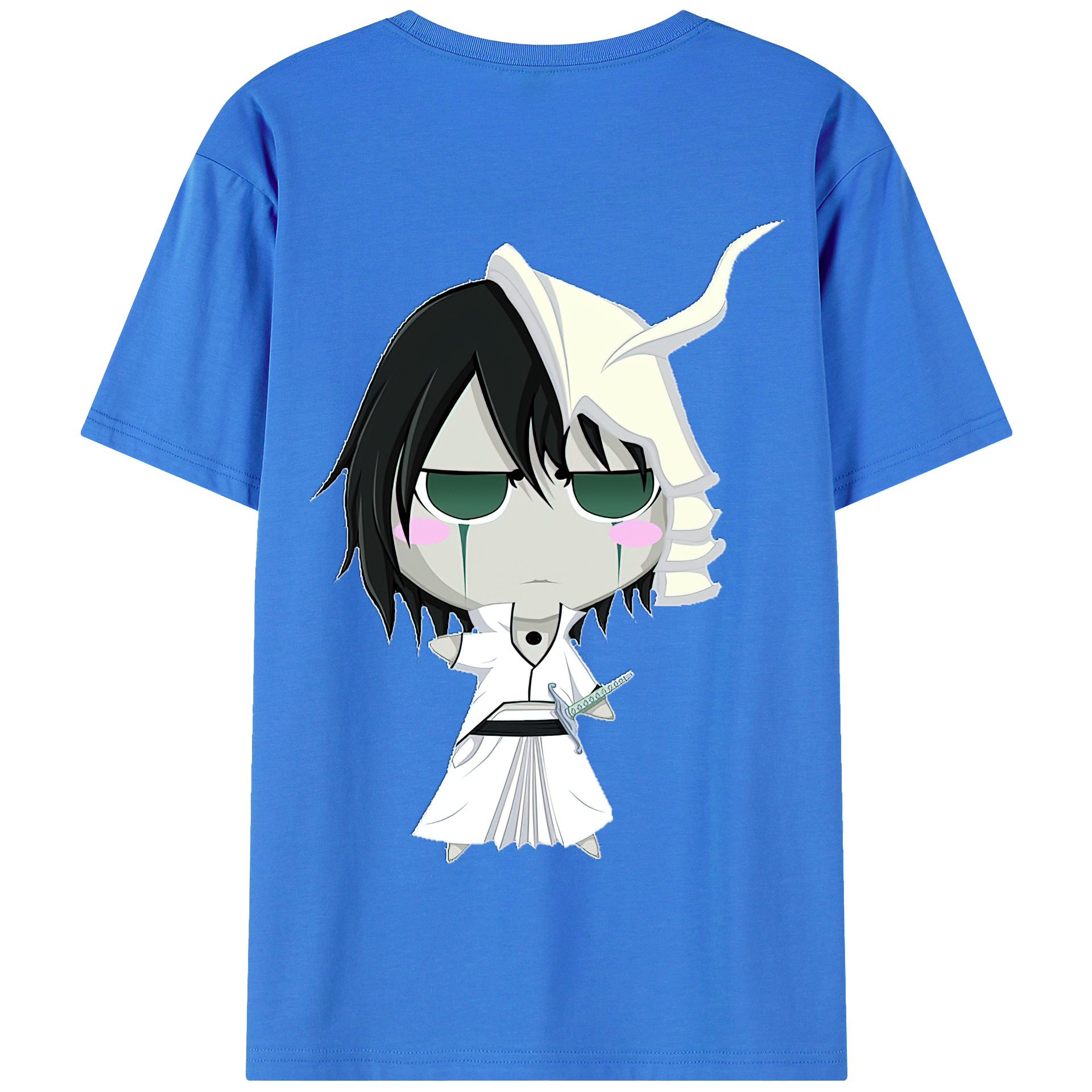 （画像用） ブリーチ ウルキオラ·シファー BLEACH Ulquiorra cifer 綿100％半袖Tシャツ（背面プリント）