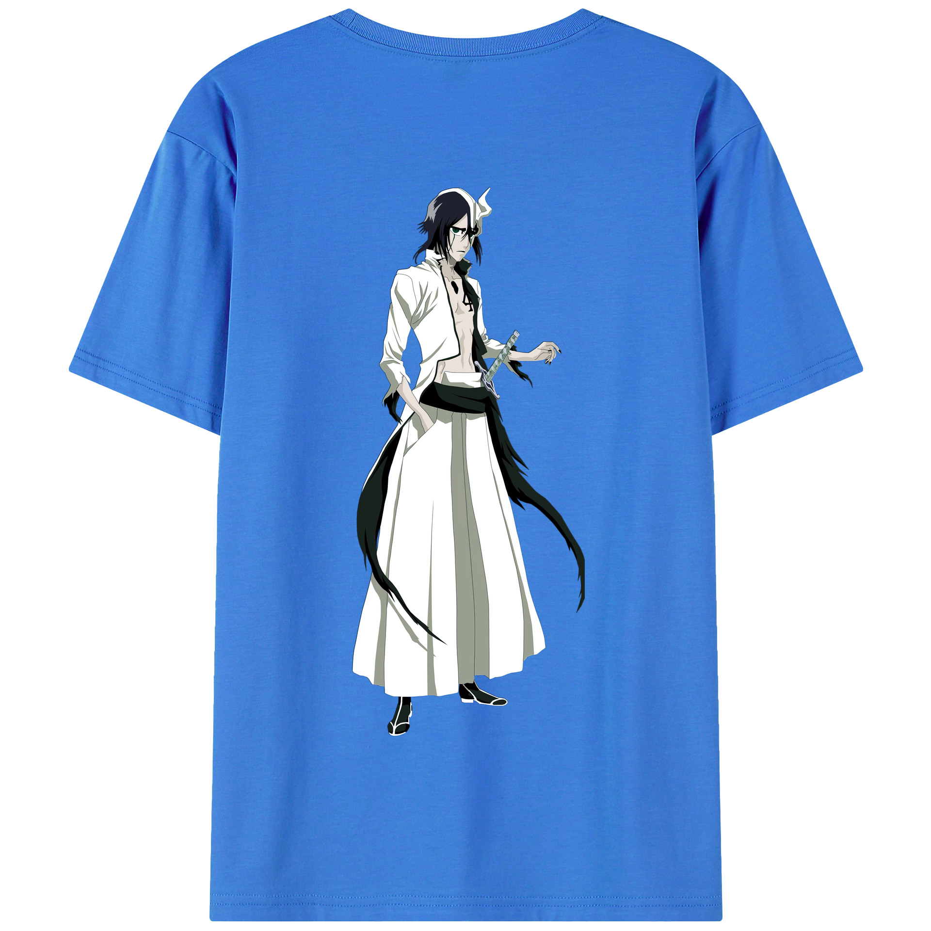 （画像用） ブリーチ ウルキオラ·シファー BLEACH Ulquiorra cifer 綿100％半袖Tシャツ（背面プリント）