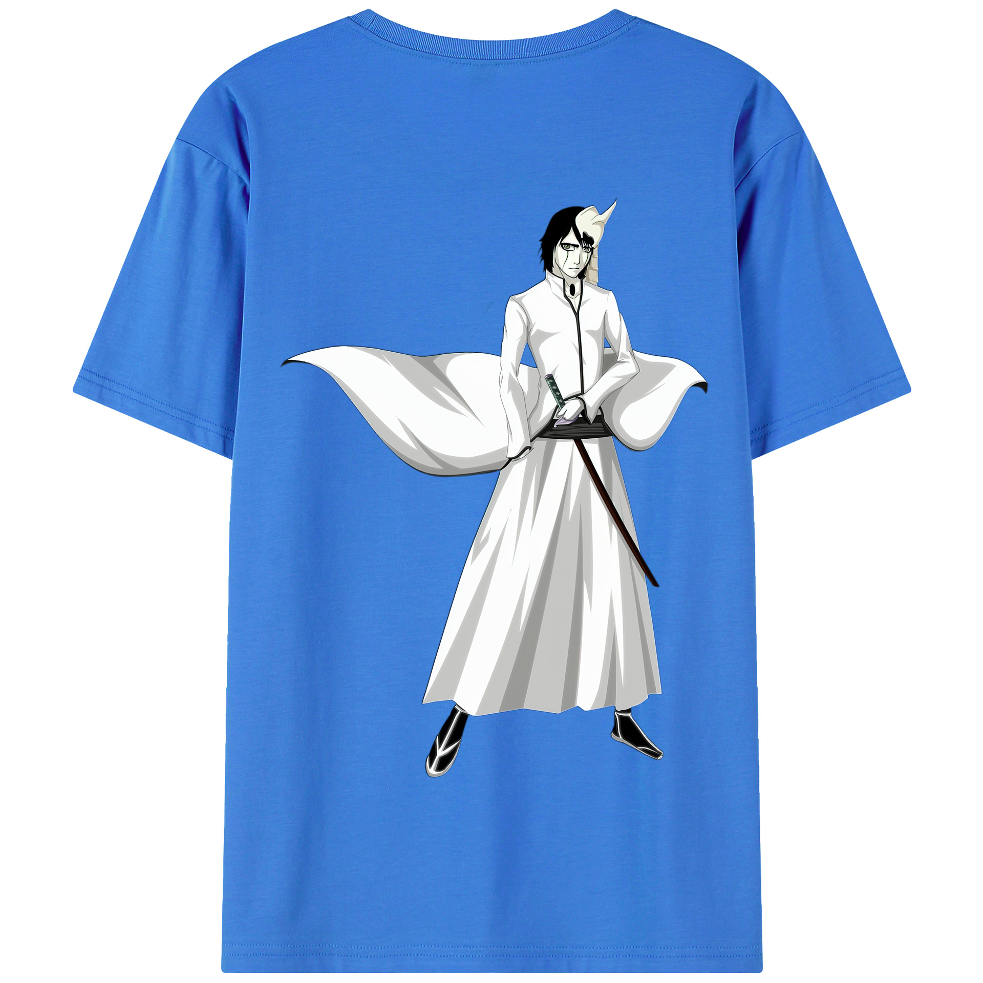 （画像用） ブリーチ ウルキオラ·シファー BLEACH Ulquiorra cifer 綿100％半袖Tシャツ（背面プリント）