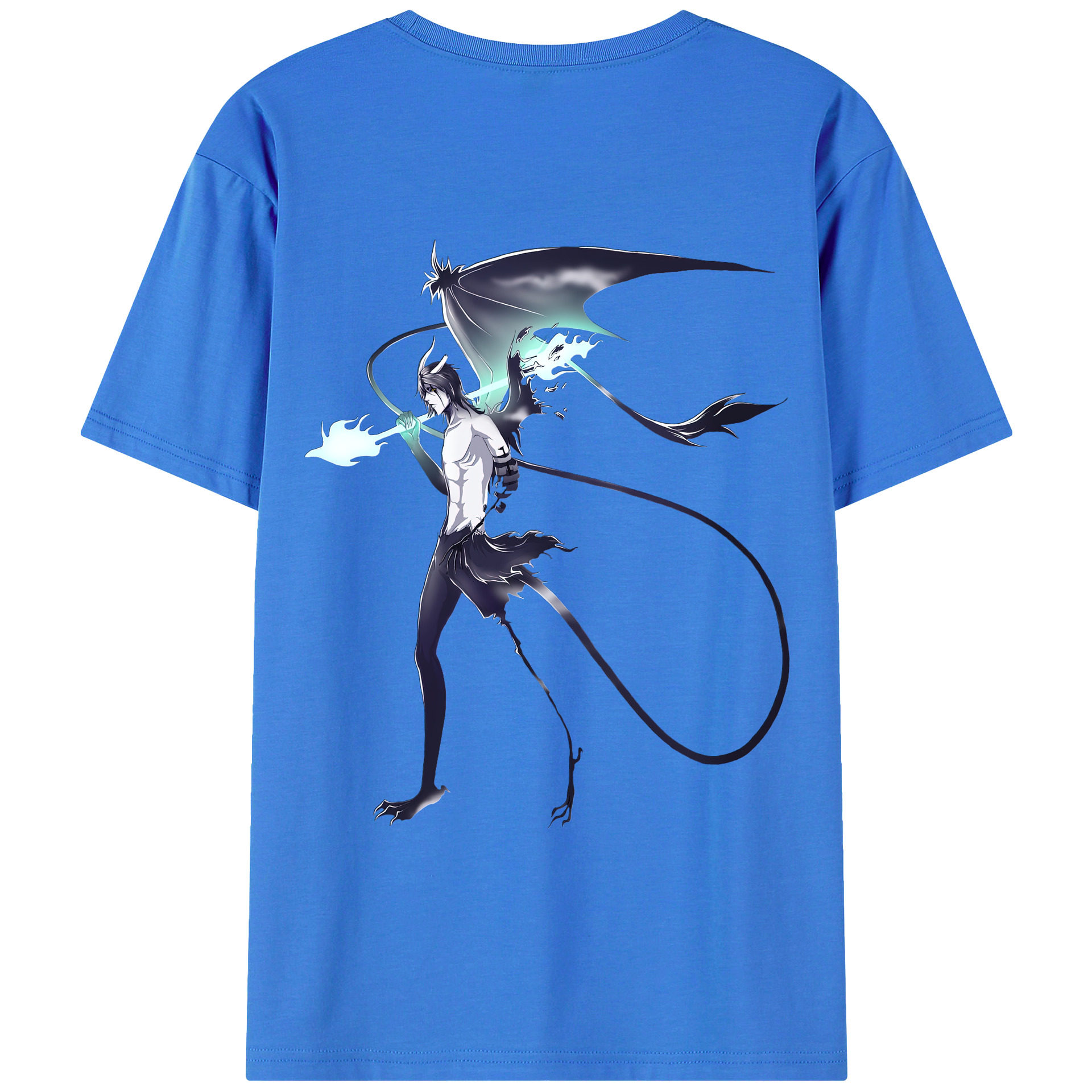 （画像用） ブリーチ ウルキオラ·シファー BLEACH Ulquiorra cifer 綿100％半袖Tシャツ（背面プリント）