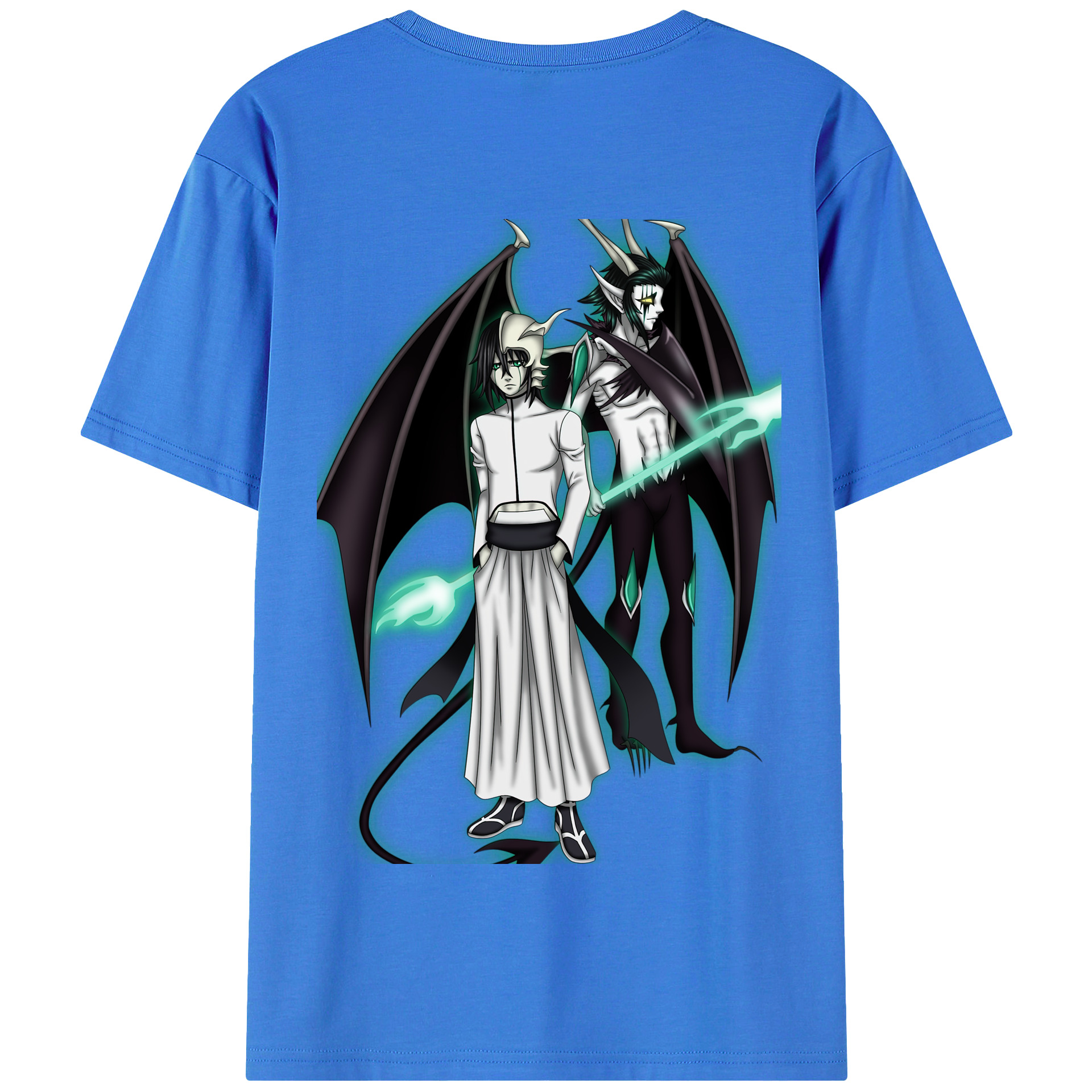 （画像用） ブリーチ ウルキオラ·シファー BLEACH Ulquiorra cifer 綿100％半袖Tシャツ（背面プリント）