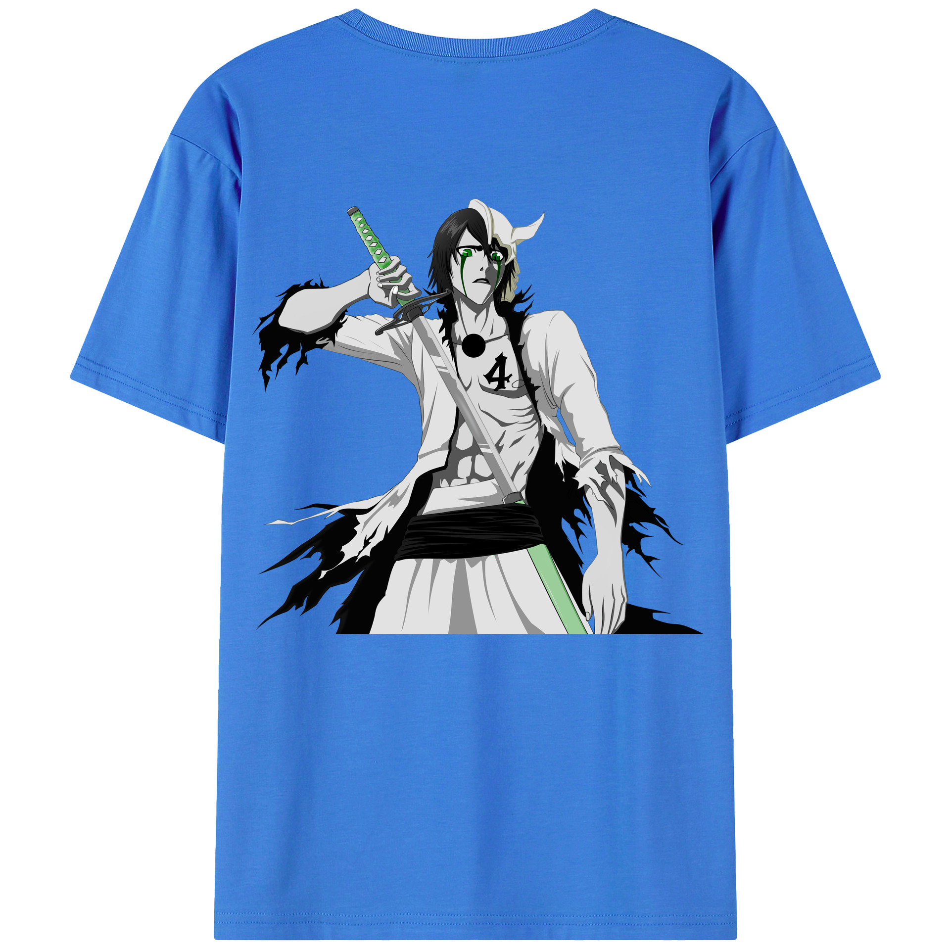 （画像用） ブリーチ ウルキオラ·シファー BLEACH Ulquiorra cifer 綿100％半袖Tシャツ（背面プリント）