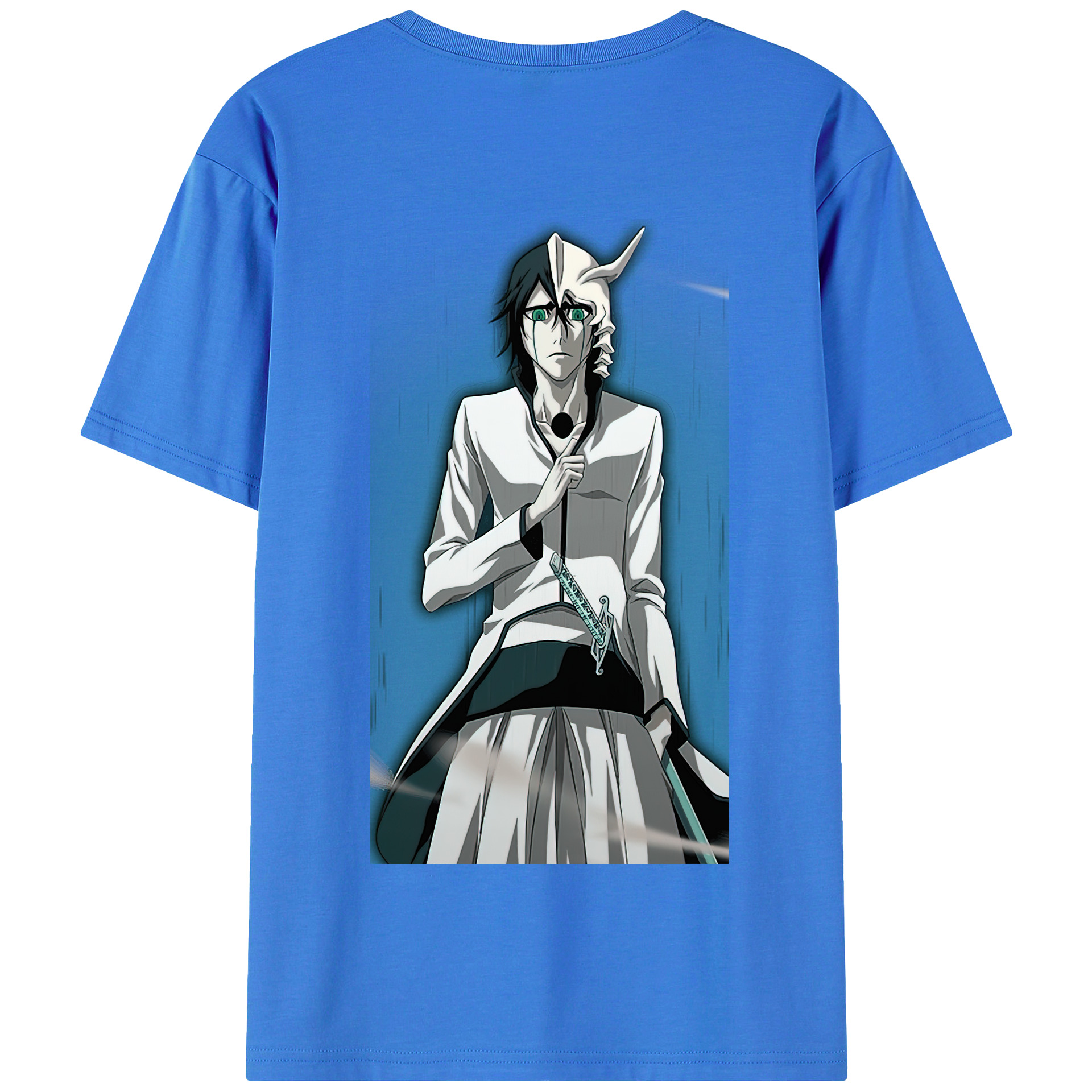 （画像用） ブリーチ ウルキオラ·シファー BLEACH Ulquiorra cifer 綿100％半袖Tシャツ（背面プリント）