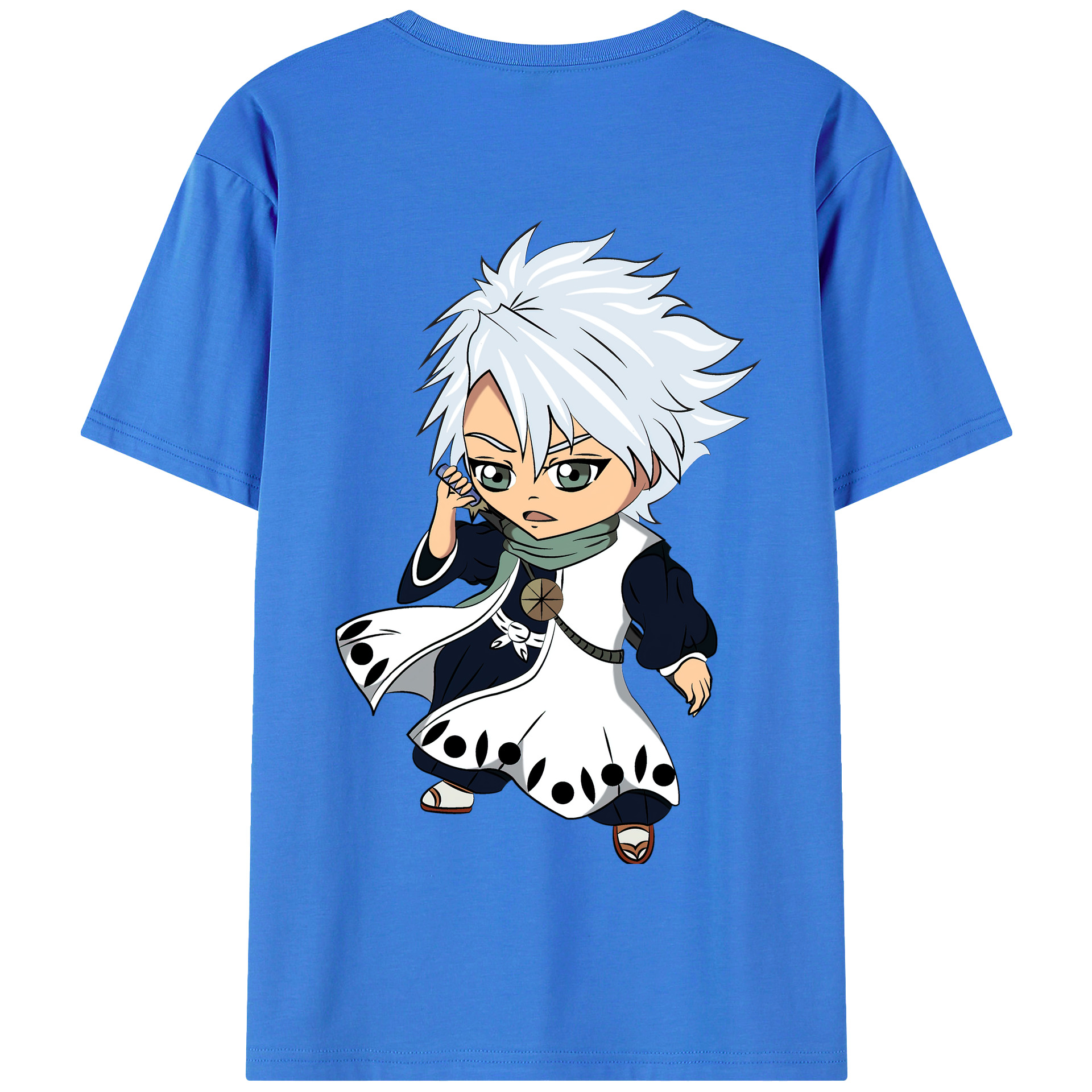 （画像用） ブリーチ 日番谷冬獅郎（ひつがや とうしろう） BLEACH Hitsugaya Toushirou 綿100％半袖Tシャツ（背面プリント）