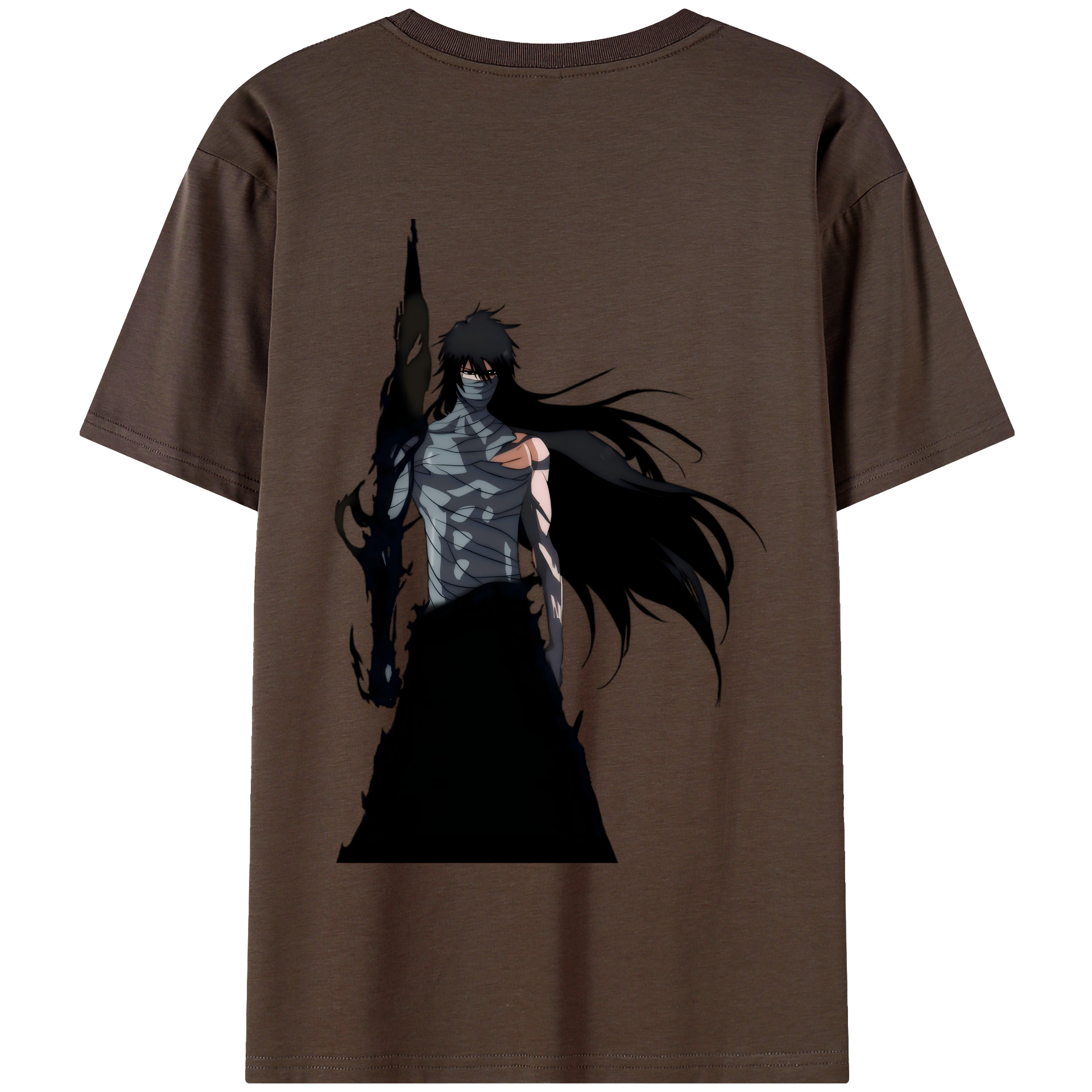 （画像用） ブリーチ 黒崎一護（くろさき いちご）BLEACH Kurosaki Ichigo 綿100％半袖Tシャツ（背面プリント）