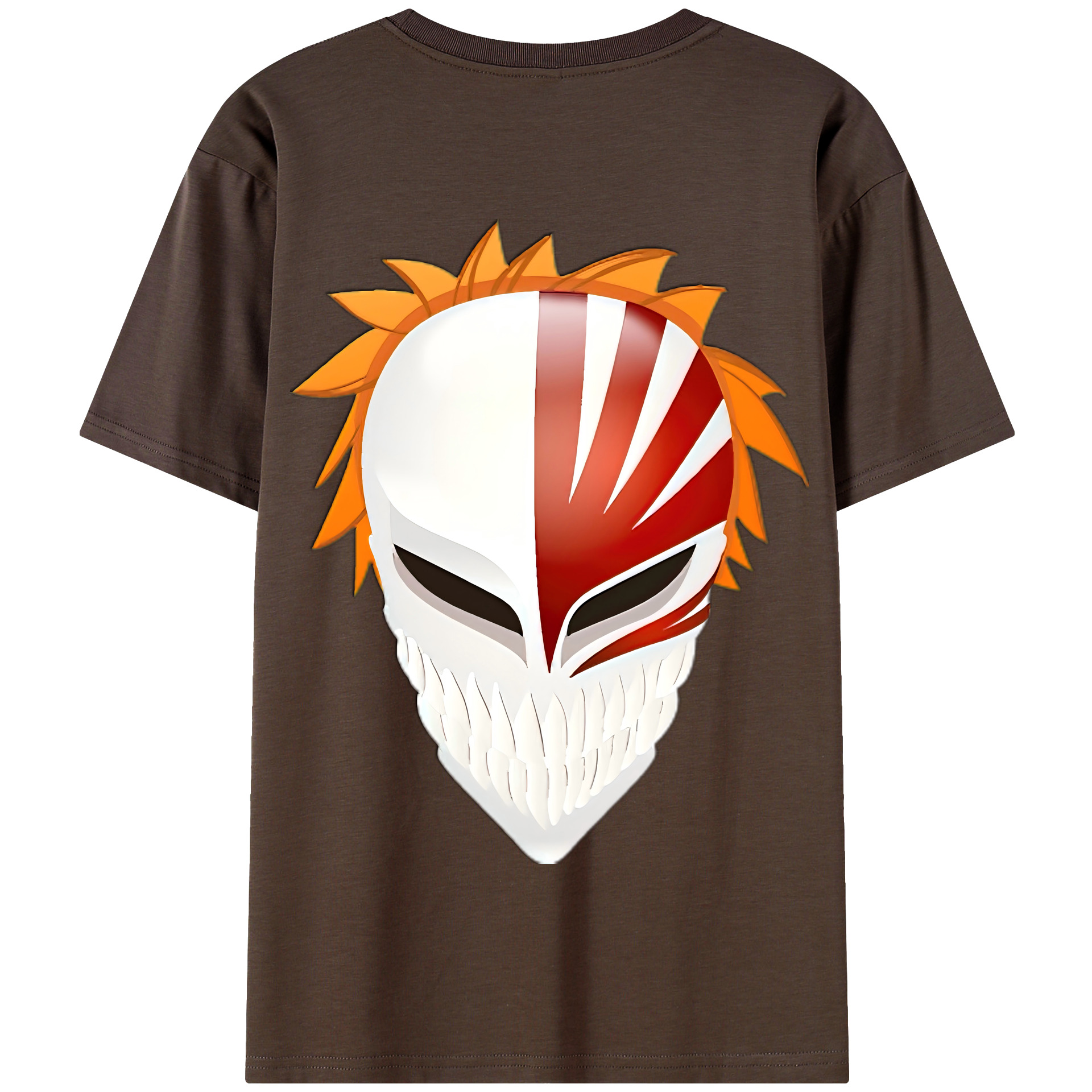 （画像用） ブリーチ 黒崎一護（くろさき いちご）BLEACH Kurosaki Ichigo 綿100％半袖Tシャツ（背面プリント）