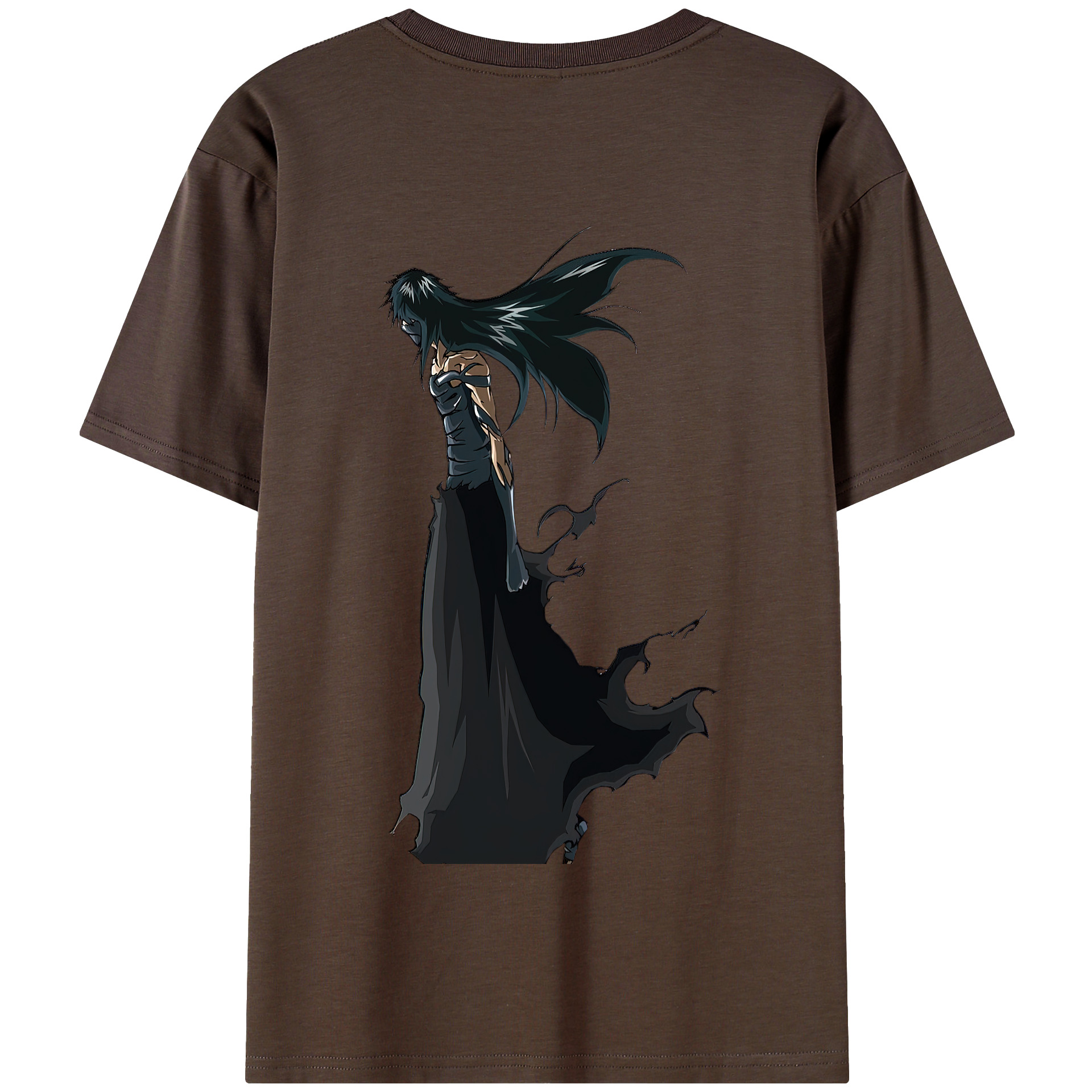 （画像用） ブリーチ 黒崎一護（くろさき いちご）BLEACH Kurosaki Ichigo 綿100％半袖Tシャツ（背面プリント）