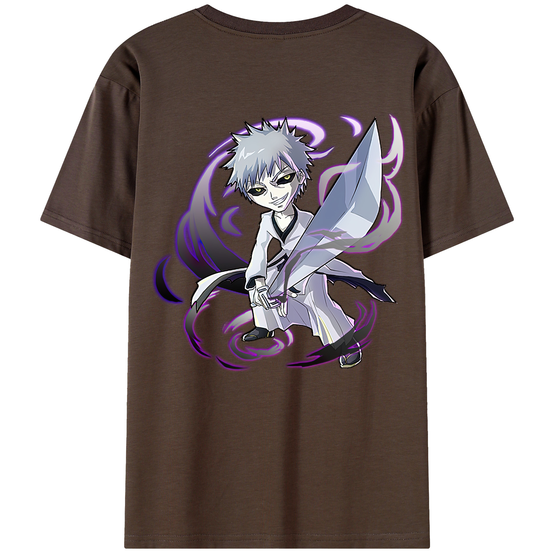 （画像用） ブリーチ 黒崎一護（くろさき いちご）BLEACH Kurosaki Ichigo 綿100％半袖Tシャツ（背面プリント）