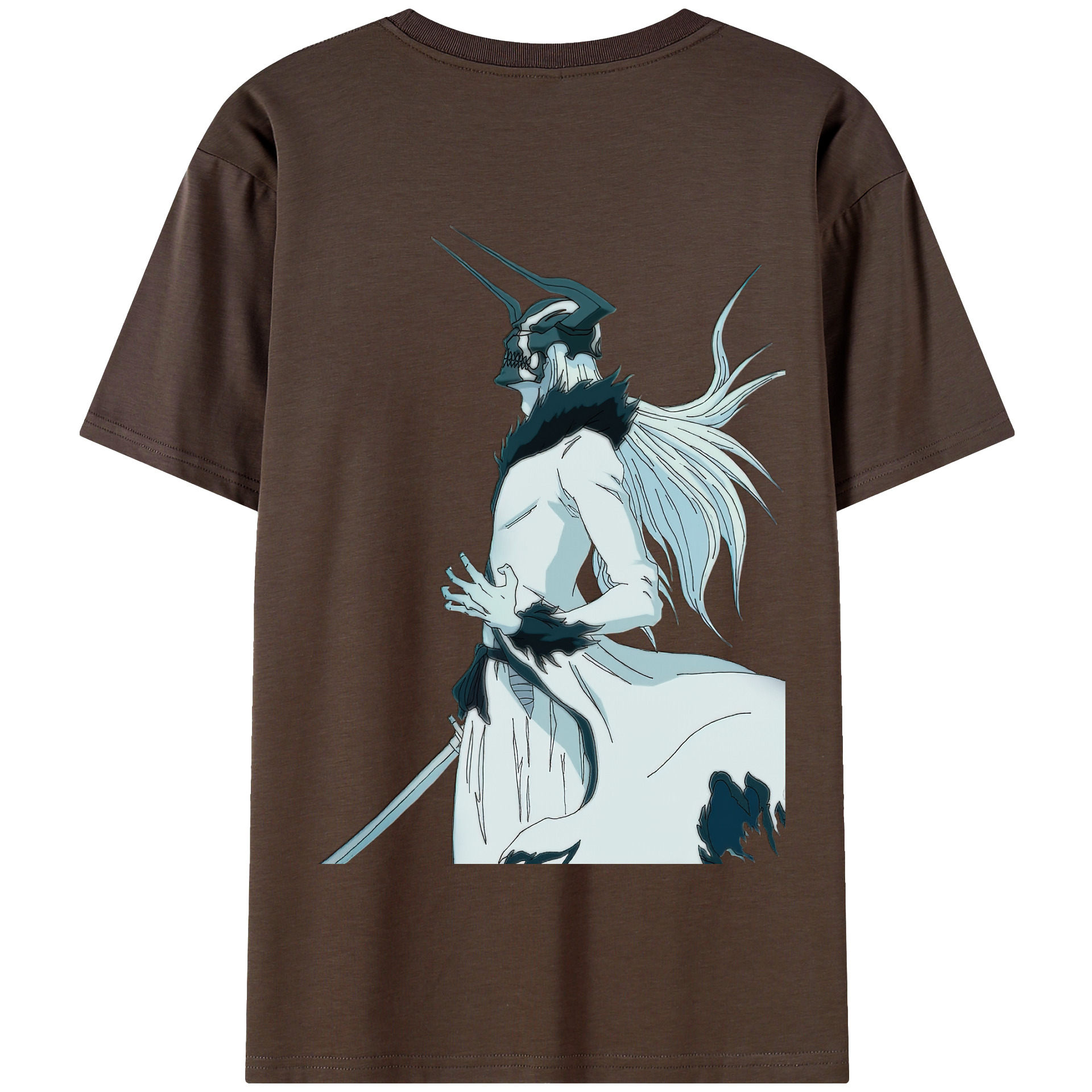 （画像用） ブリーチ 黒崎一護（くろさき いちご）BLEACH Kurosaki Ichigo 綿100％半袖Tシャツ（背面プリント）