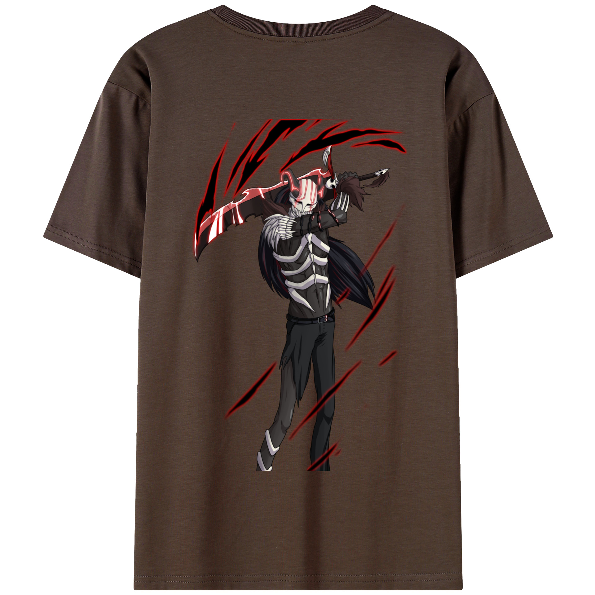 （画像用） ブリーチ 黒崎一護（くろさき いちご）BLEACH Kurosaki Ichigo 綿100％半袖Tシャツ（背面プリント）