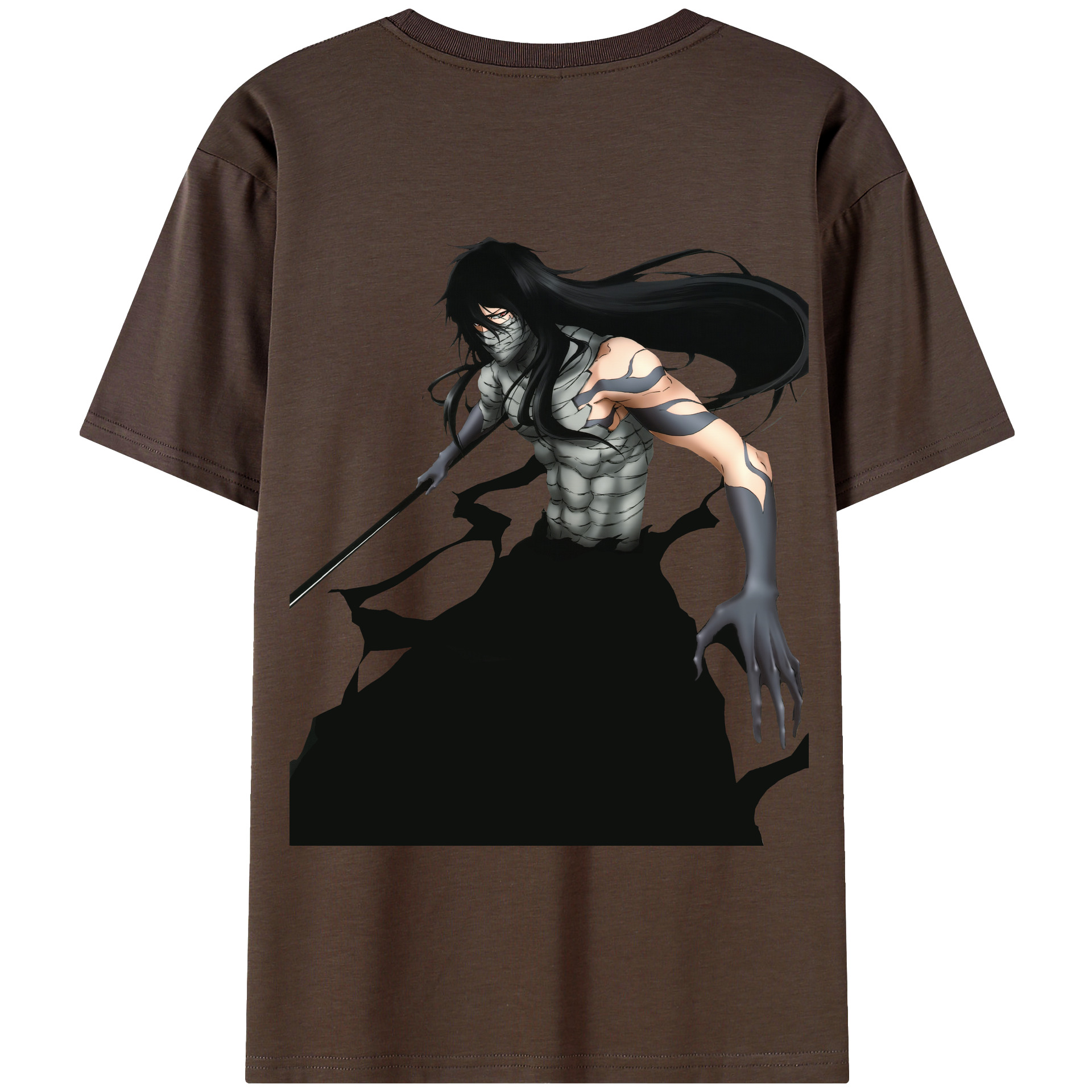 （画像用） ブリーチ 黒崎一護（くろさき いちご）BLEACH Kurosaki Ichigo 綿100％半袖Tシャツ（背面プリント）