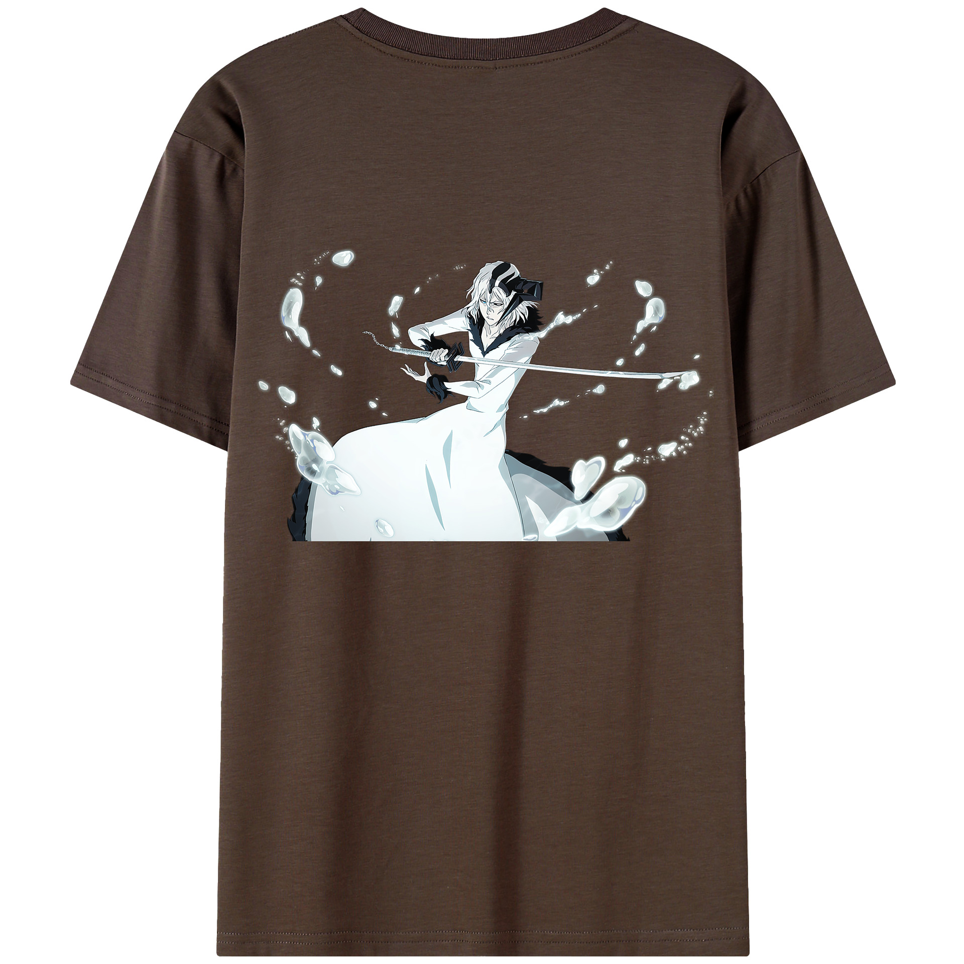 （画像用） ブリーチ 黒崎一護（くろさき いちご）BLEACH Kurosaki Ichigo 綿100％半袖Tシャツ（背面プリント）