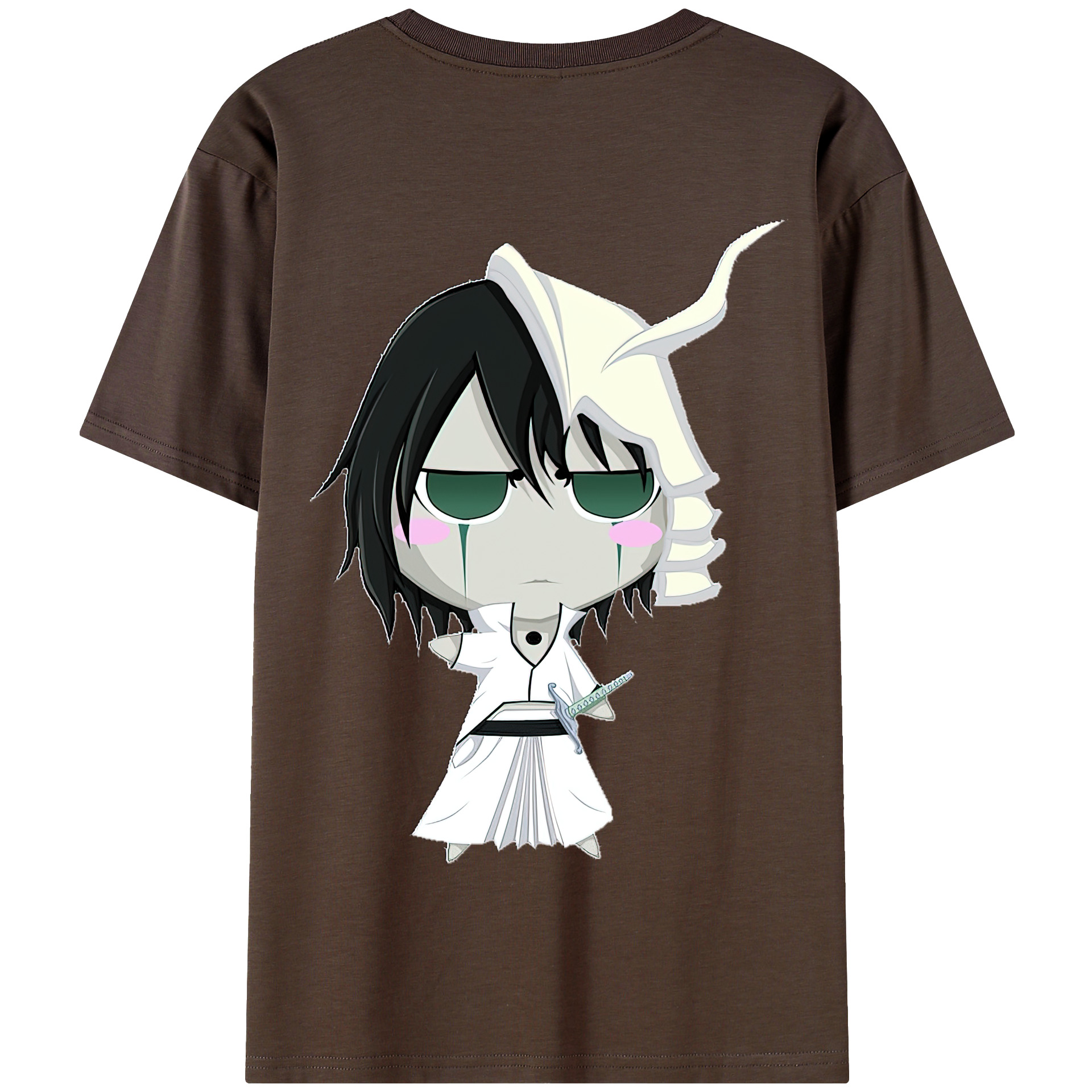 （画像用） ブリーチ ウルキオラ·シファー BLEACH Ulquiorra cifer 綿100％半袖Tシャツ（背面プリント）