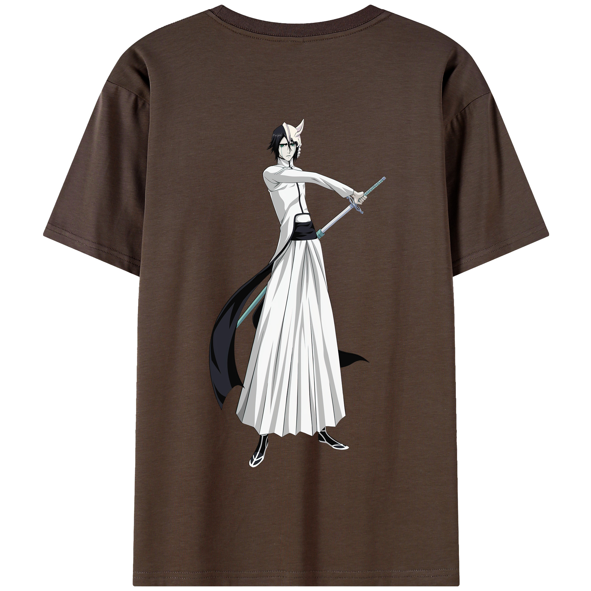 （画像用） ブリーチ ウルキオラ·シファー BLEACH Ulquiorra cifer 綿100％半袖Tシャツ（背面プリント）