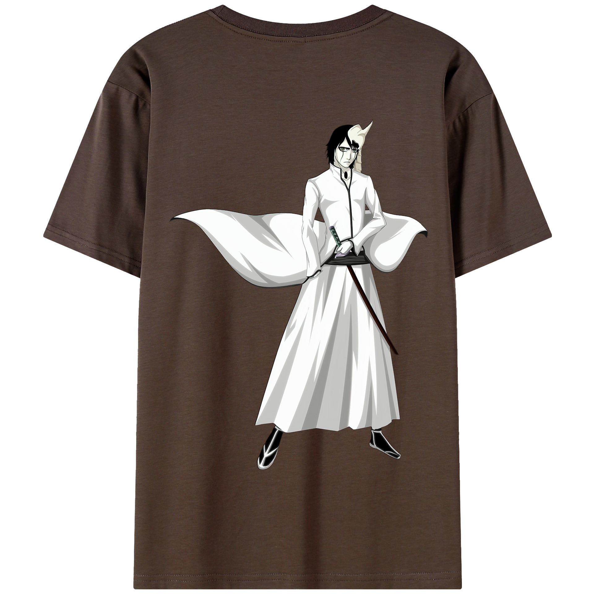 （画像用） ブリーチ ウルキオラ·シファー BLEACH Ulquiorra cifer 綿100％半袖Tシャツ（背面プリント）