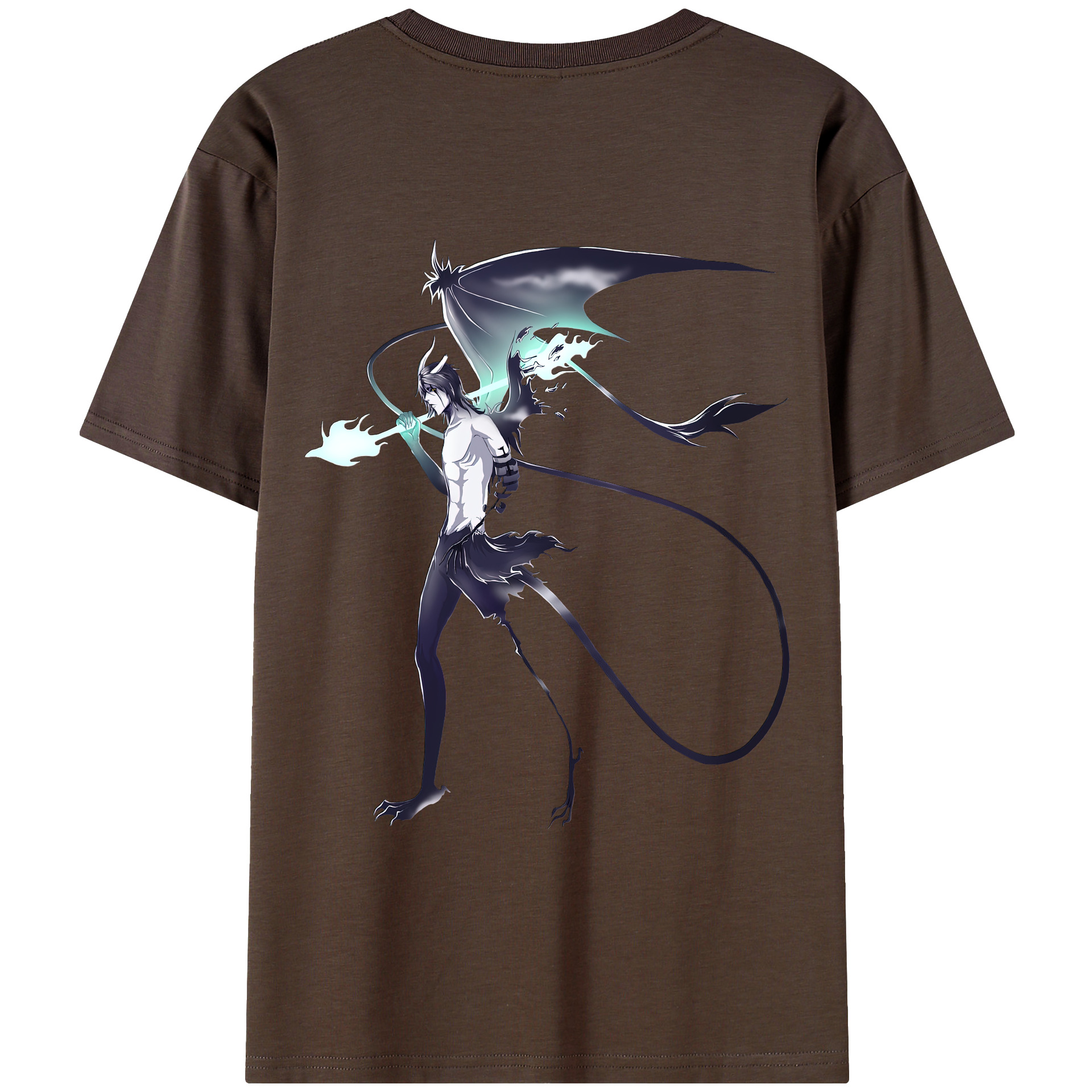 （画像用） ブリーチ ウルキオラ·シファー BLEACH Ulquiorra cifer 綿100％半袖Tシャツ（背面プリント）