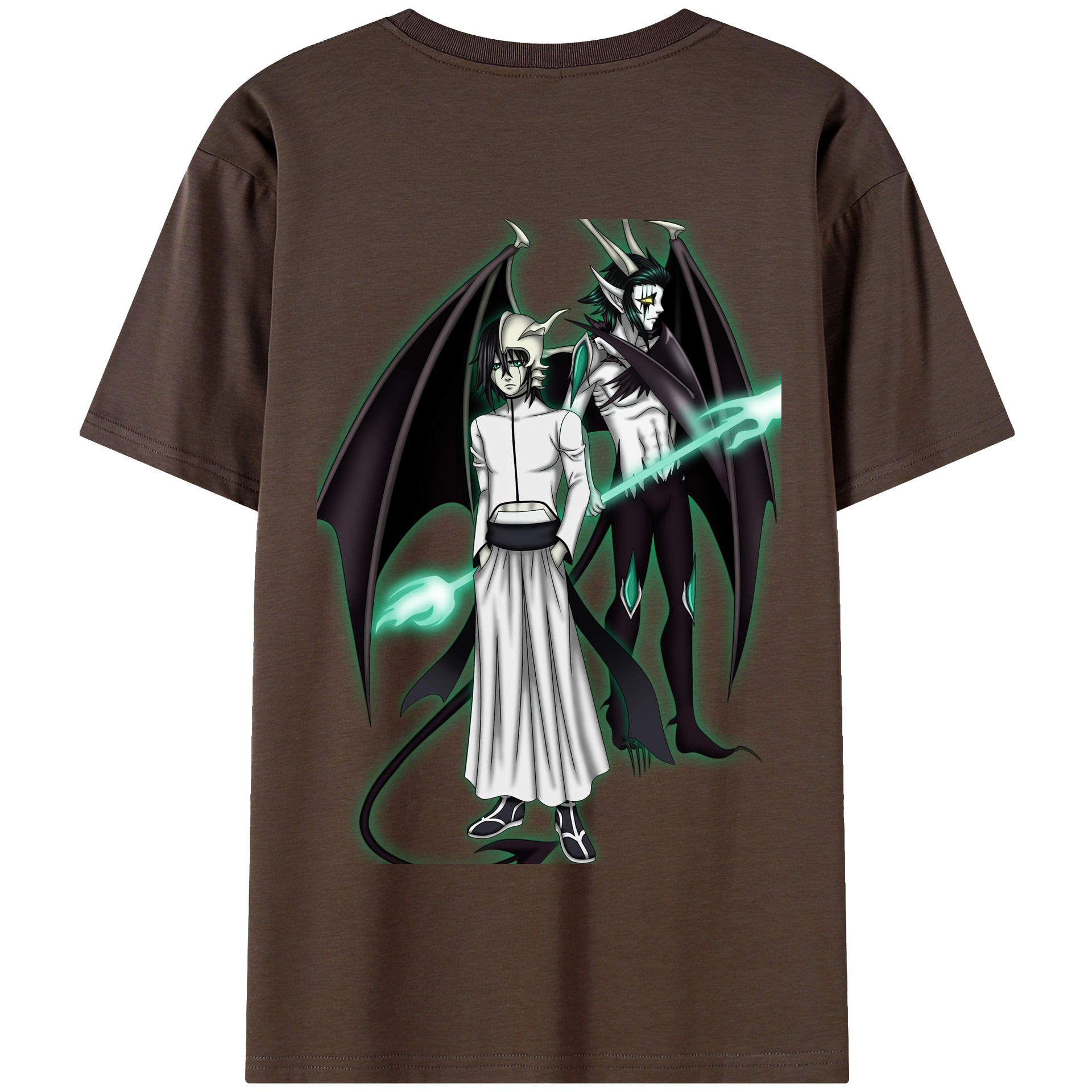（画像用） ブリーチ ウルキオラ·シファー BLEACH Ulquiorra cifer 綿100％半袖Tシャツ（背面プリント）