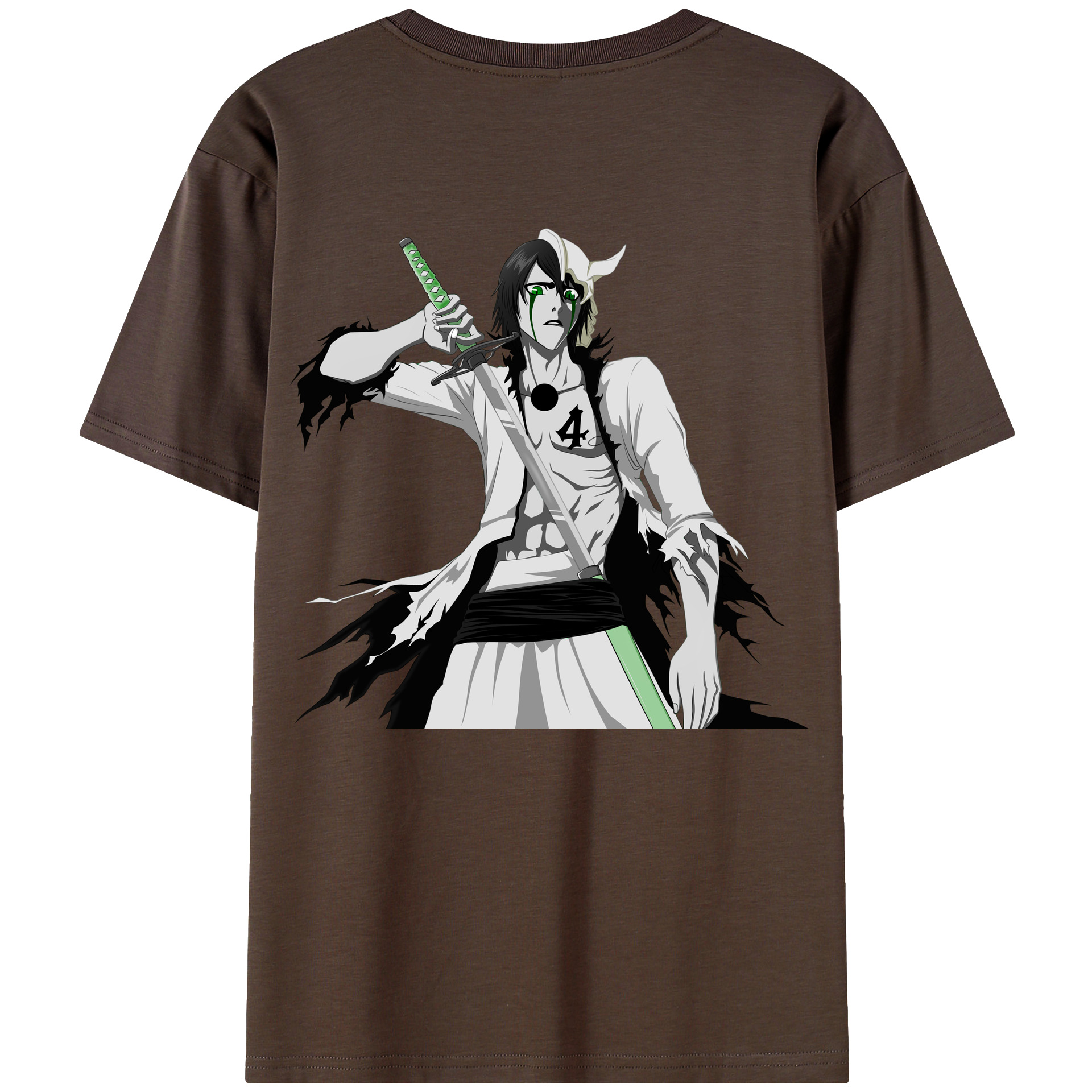 （画像用） ブリーチ ウルキオラ·シファー BLEACH Ulquiorra cifer 綿100％半袖Tシャツ（背面プリント）