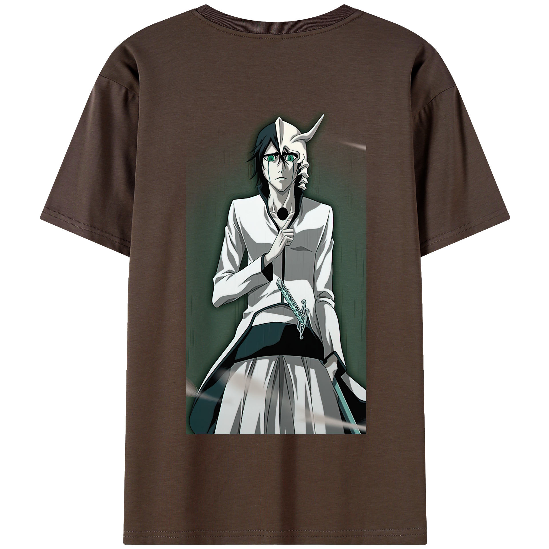 （画像用） ブリーチ ウルキオラ·シファー BLEACH Ulquiorra cifer 綿100％半袖Tシャツ（背面プリント）