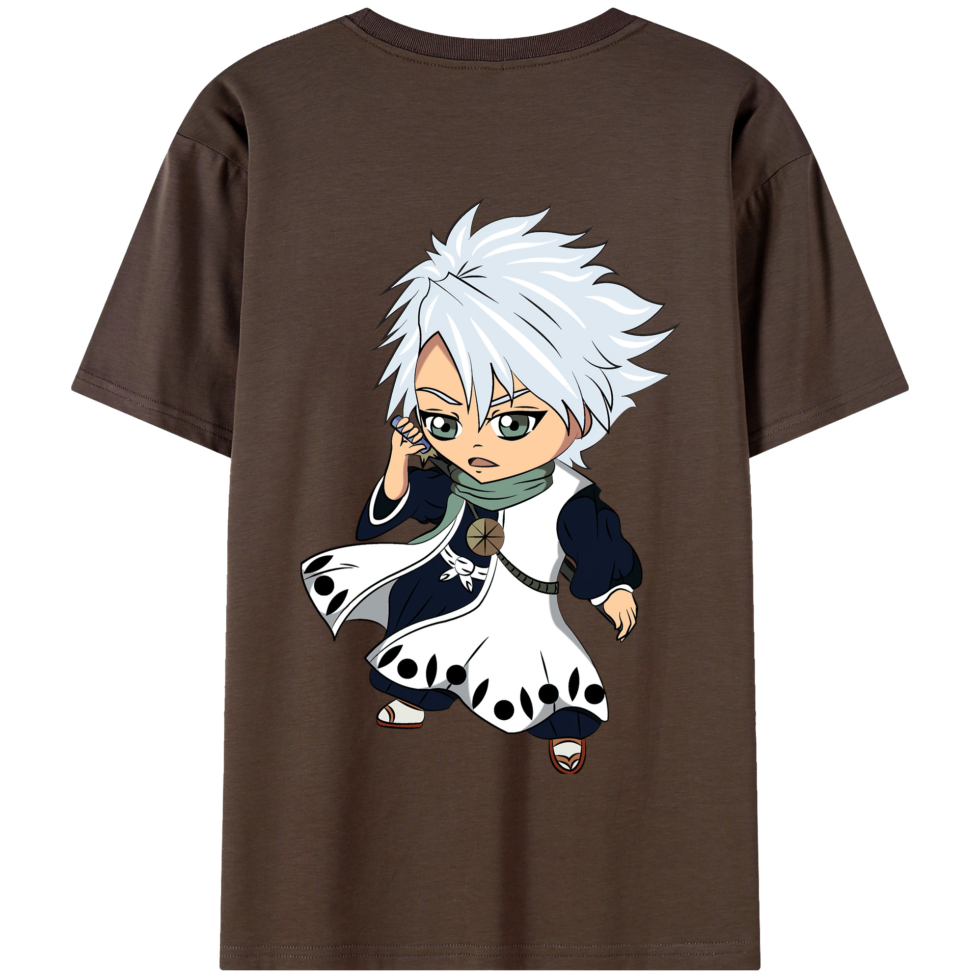 （画像用） ブリーチ 日番谷冬獅郎（ひつがや とうしろう） BLEACH Hitsugaya Toushirou 綿100％半袖Tシャツ（背面プリント）