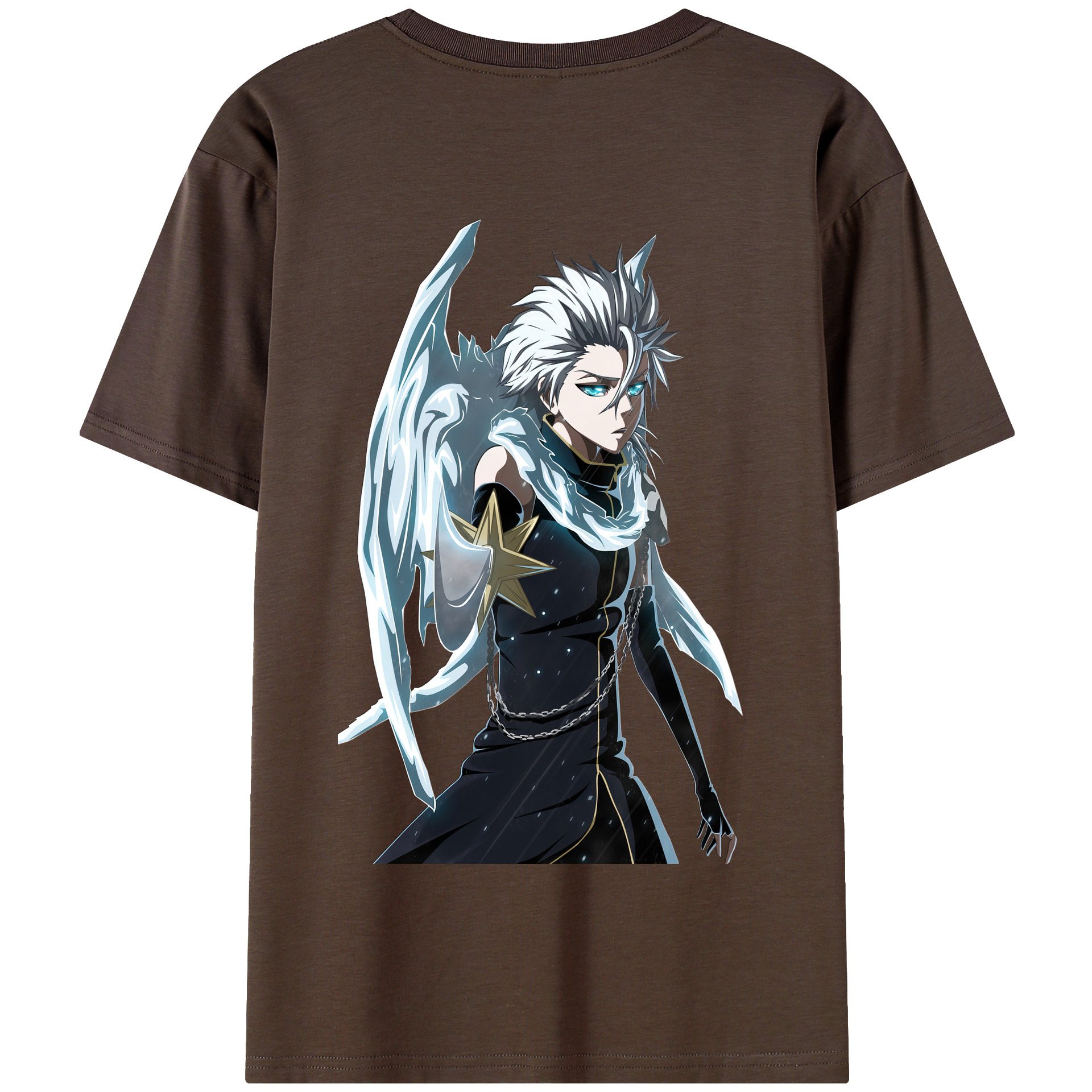 （画像用） ブリーチ 日番谷冬獅郎（ひつがや とうしろう） BLEACH Hitsugaya Toushirou 綿100％半袖Tシャツ（背面プリント）
