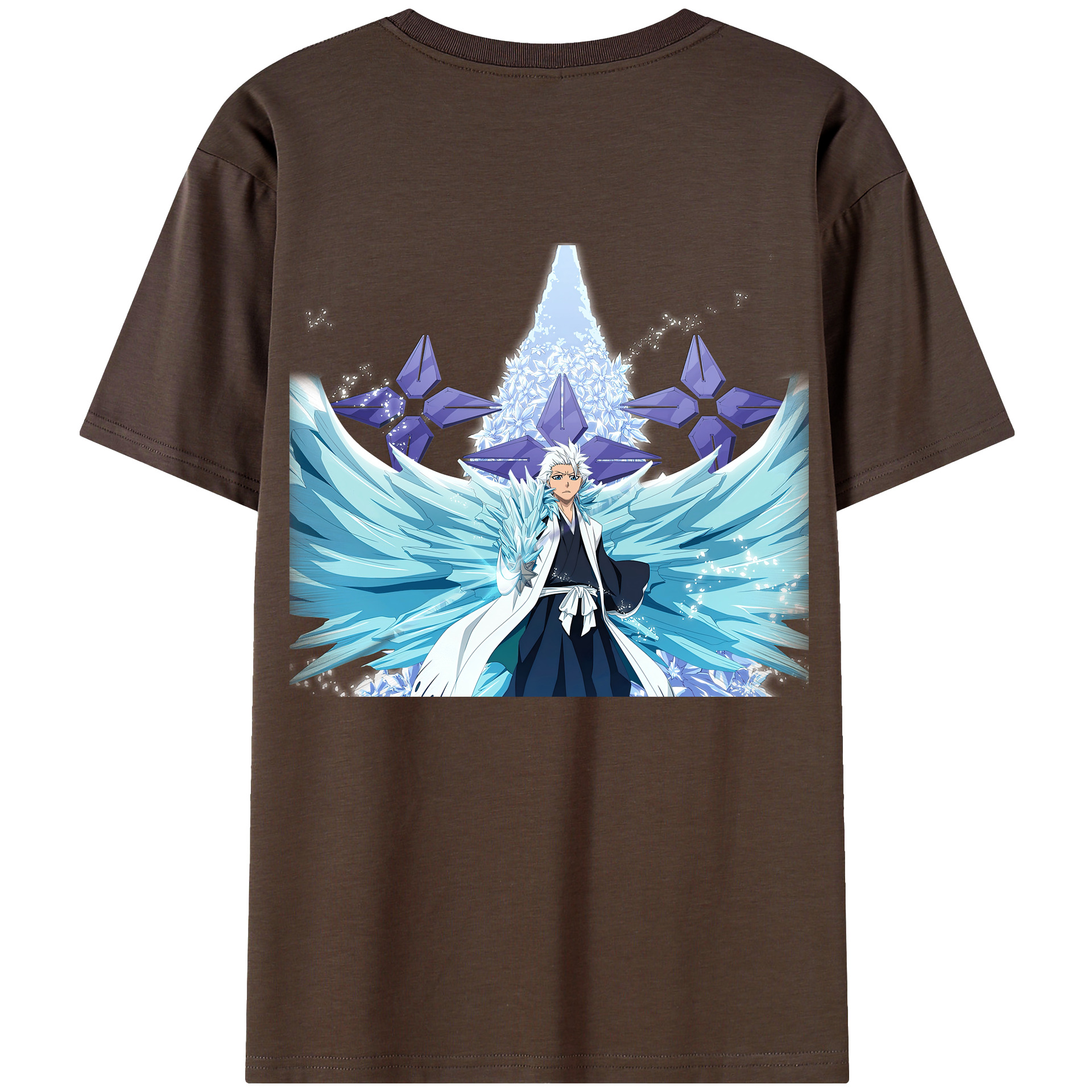 （画像用） ブリーチ 日番谷冬獅郎（ひつがや とうしろう） BLEACH Hitsugaya Toushirou 綿100％半袖Tシャツ（背面プリント）