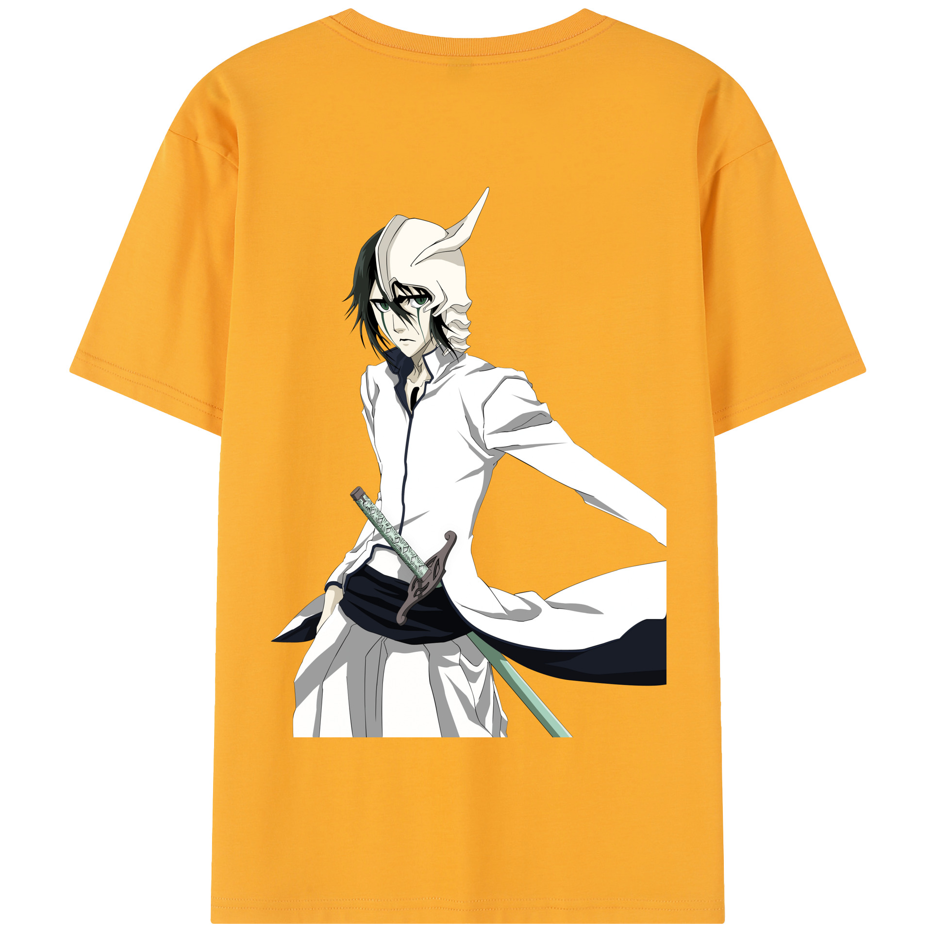 （画像用） ブリーチ ウルキオラ·シファー BLEACH Ulquiorra cifer 綿100％半袖Tシャツ（背面プリント）