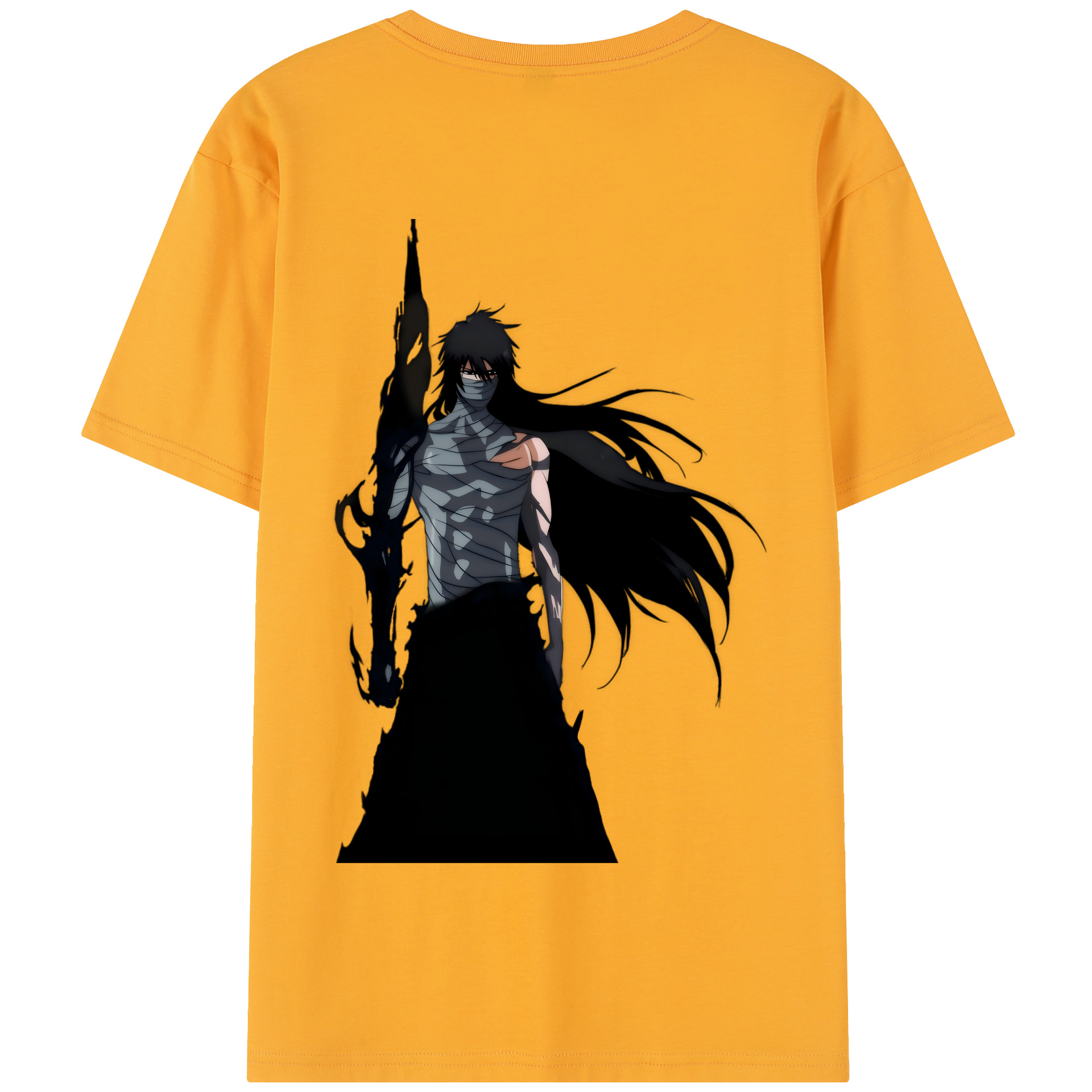 （画像用） ブリーチ 黒崎一護（くろさき いちご）BLEACH Kurosaki Ichigo 綿100％半袖Tシャツ（背面プリント）