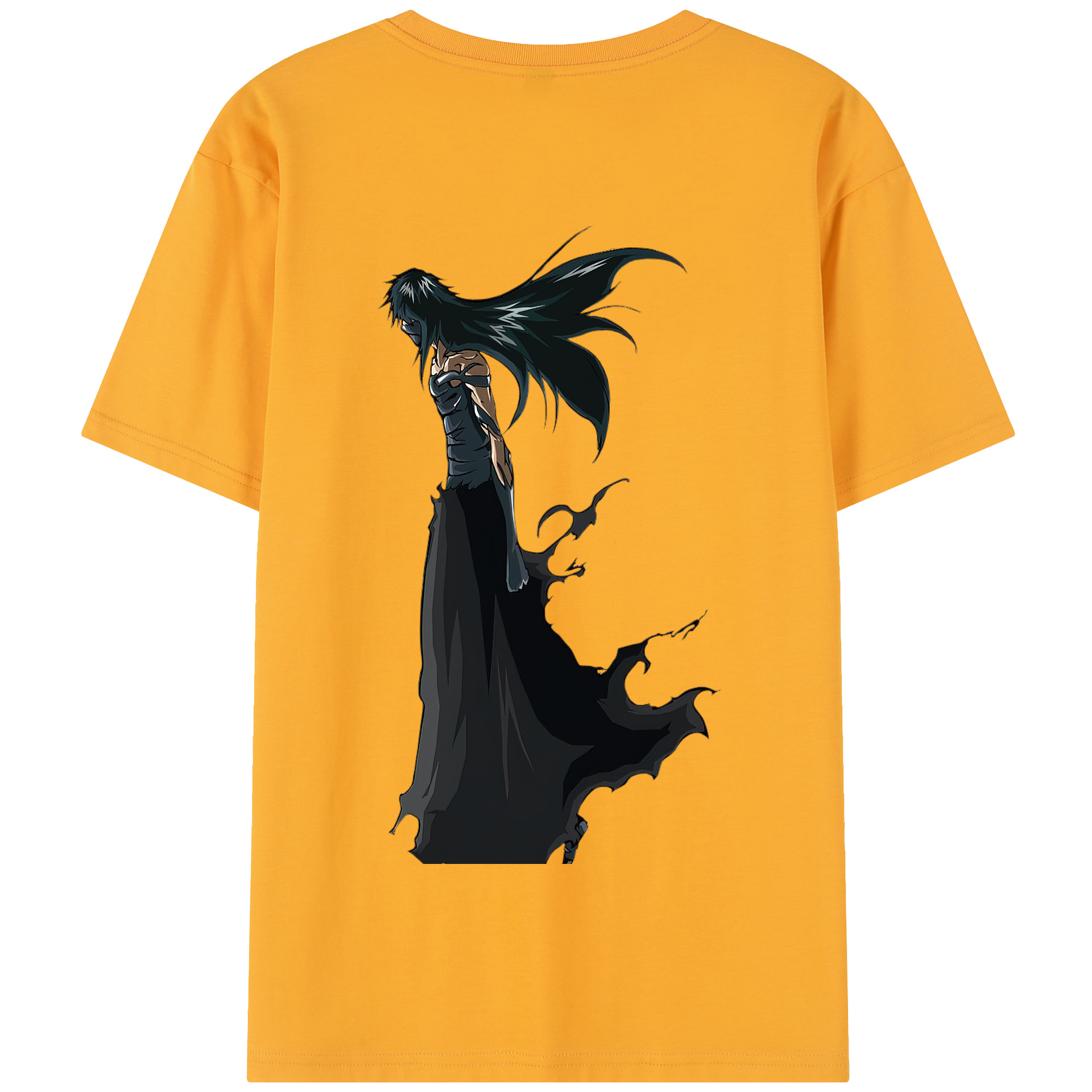 （画像用） ブリーチ 黒崎一護（くろさき いちご）BLEACH Kurosaki Ichigo 綿100％半袖Tシャツ（背面プリント）