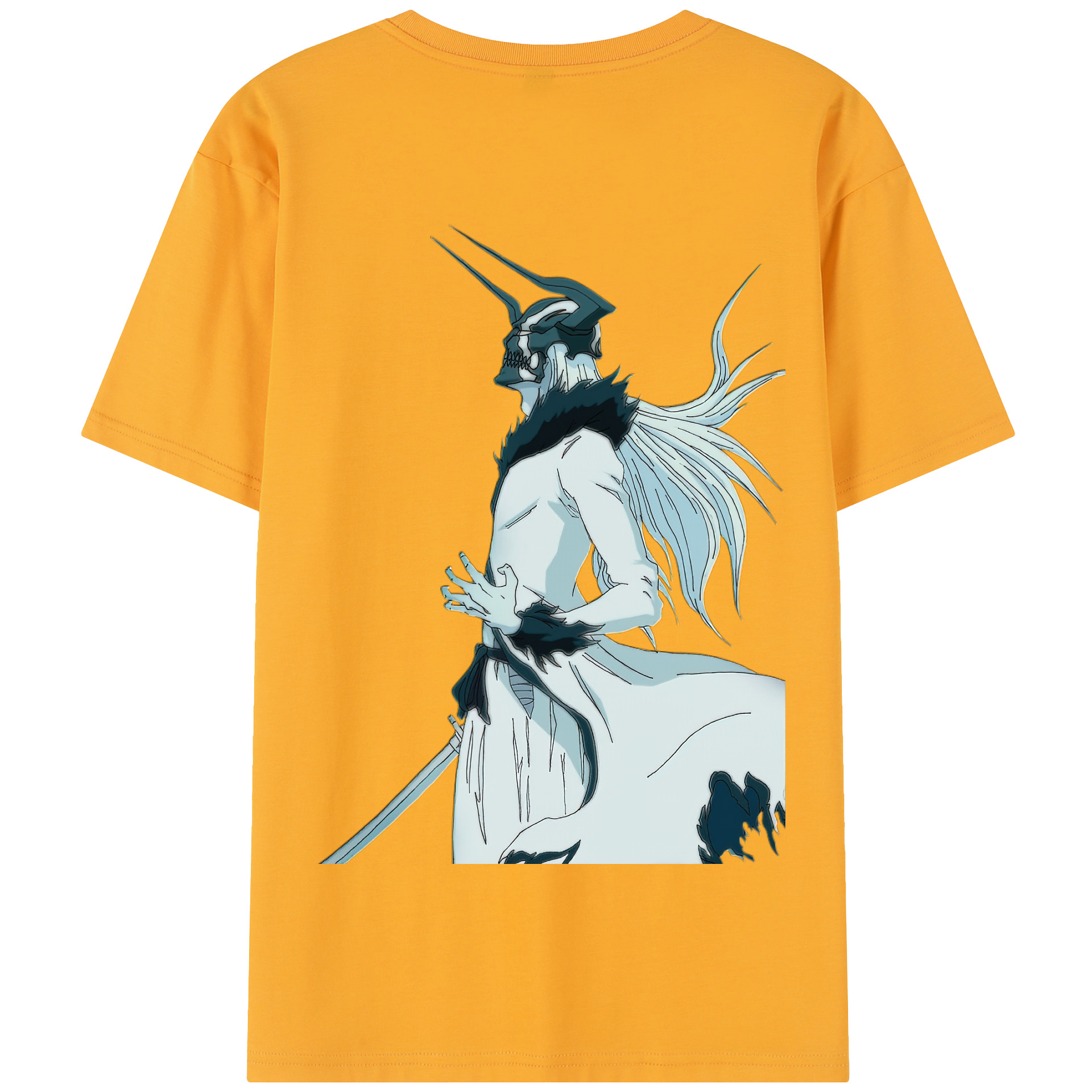 （画像用） ブリーチ 黒崎一護（くろさき いちご）BLEACH Kurosaki Ichigo 綿100％半袖Tシャツ（背面プリント）
