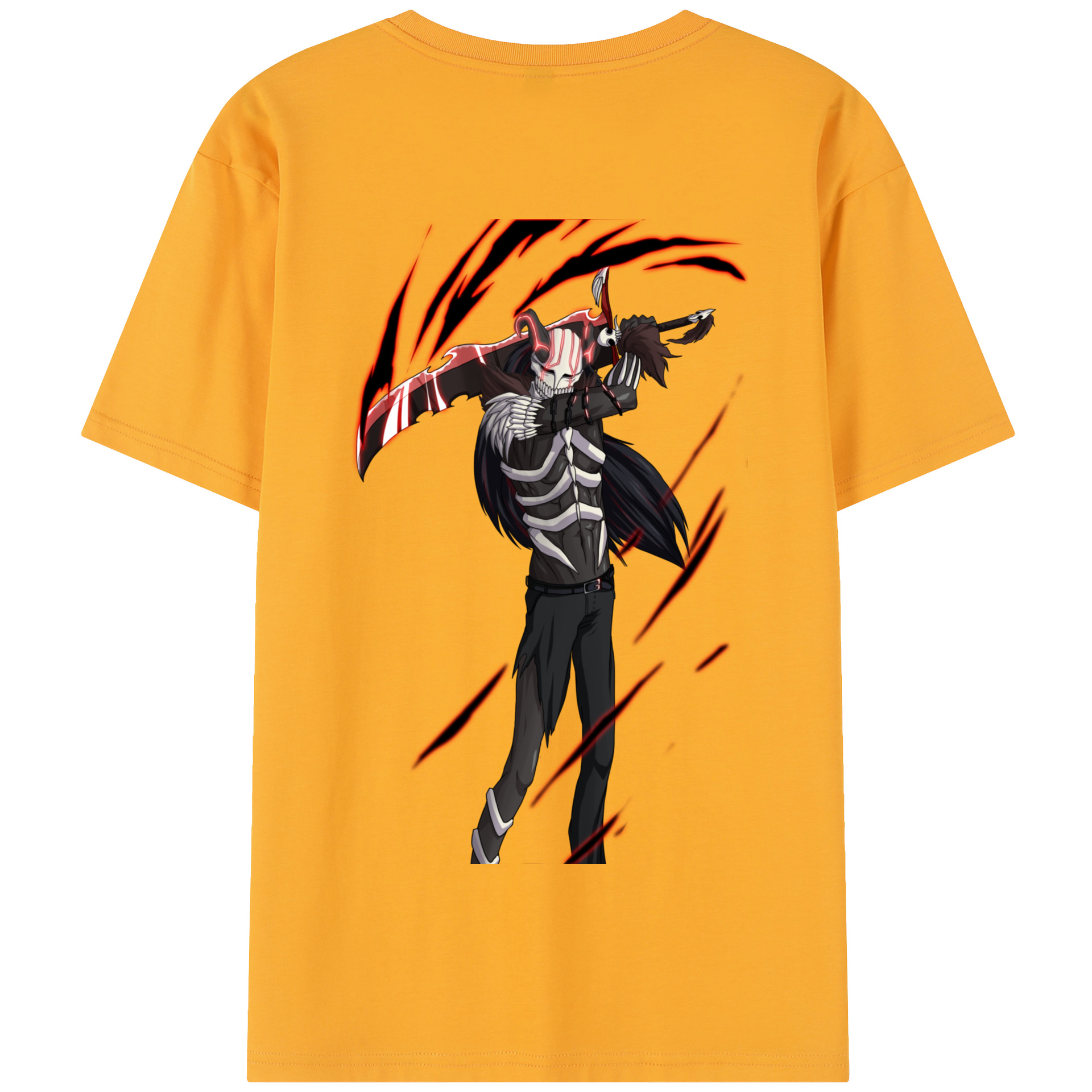 （画像用） ブリーチ 黒崎一護（くろさき いちご）BLEACH Kurosaki Ichigo 綿100％半袖Tシャツ（背面プリント）