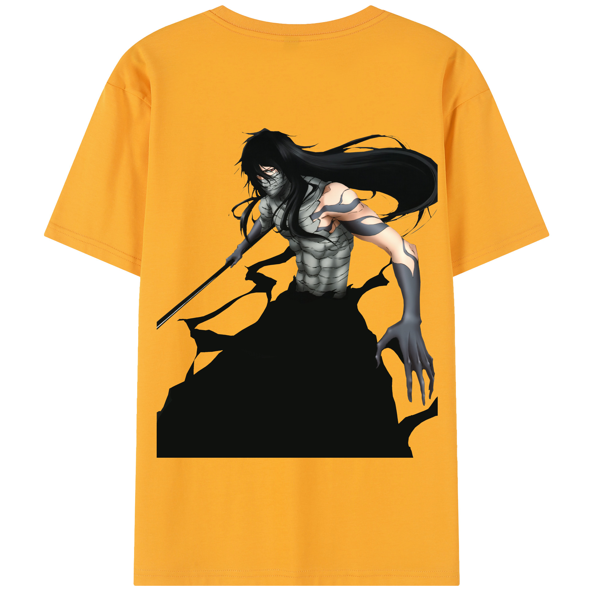 （画像用） ブリーチ 黒崎一護（くろさき いちご）BLEACH Kurosaki Ichigo 綿100％半袖Tシャツ（背面プリント）