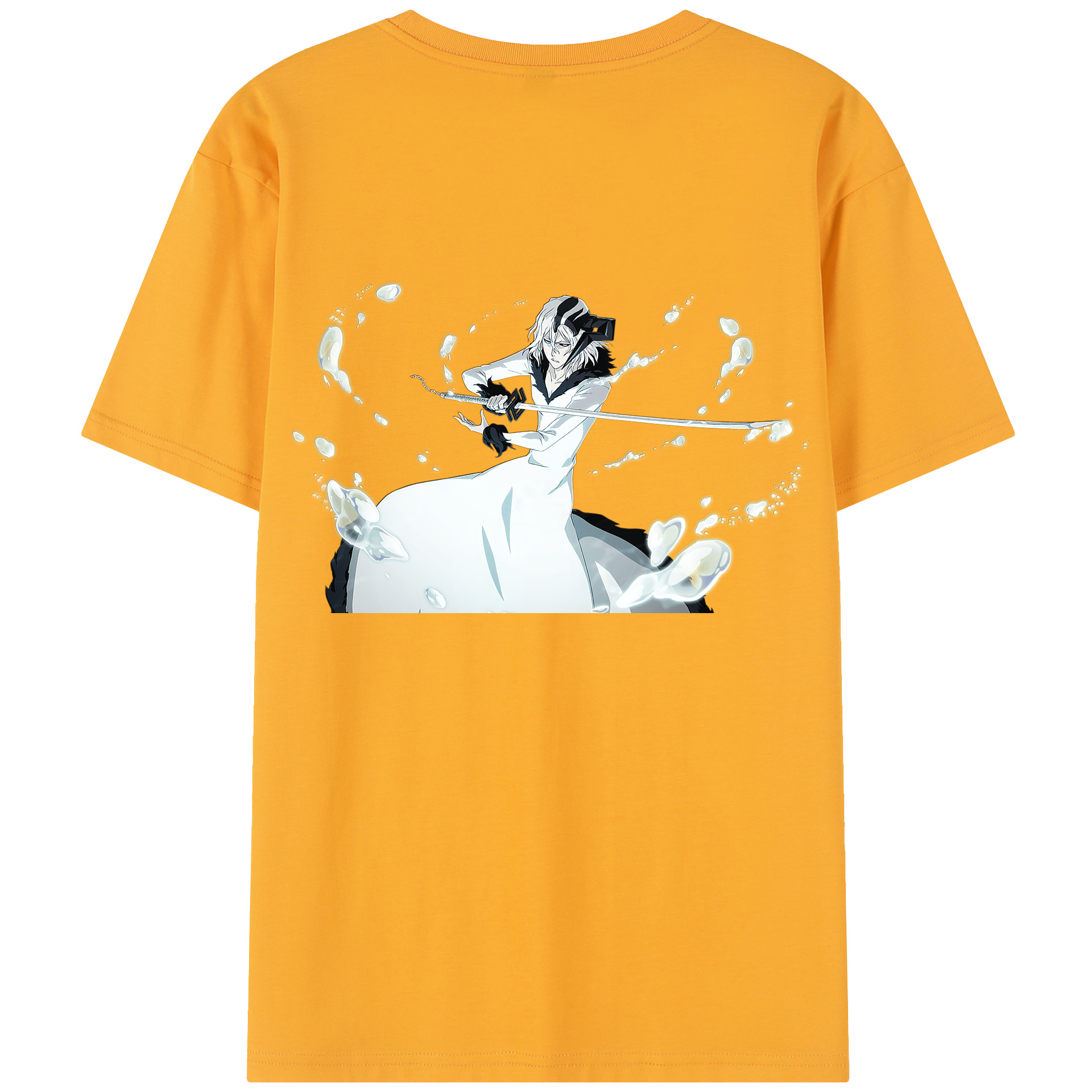 （画像用） ブリーチ 黒崎一護（くろさき いちご）BLEACH Kurosaki Ichigo 綿100％半袖Tシャツ（背面プリント）