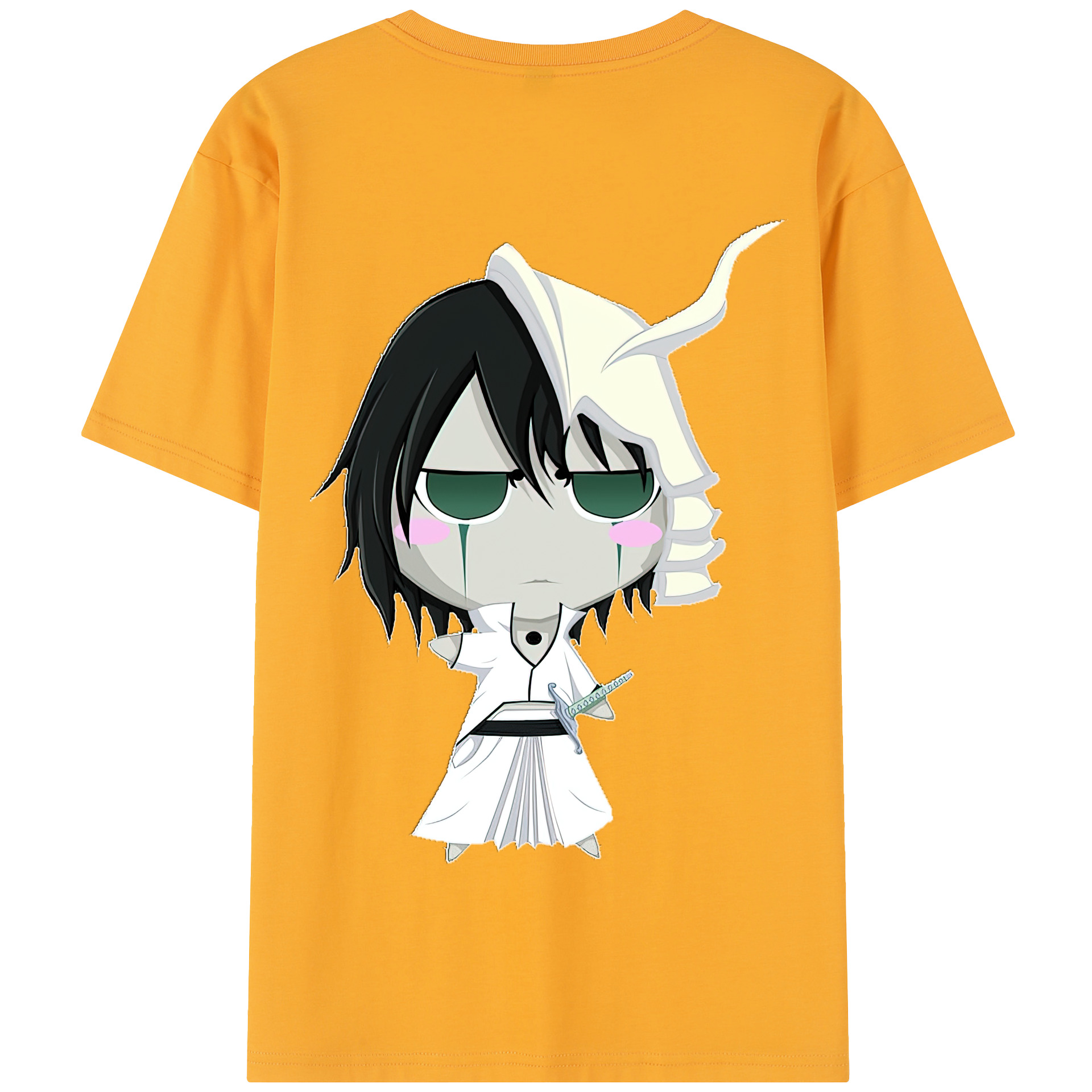 （画像用） ブリーチ ウルキオラ·シファー BLEACH Ulquiorra cifer 綿100％半袖Tシャツ（背面プリント）