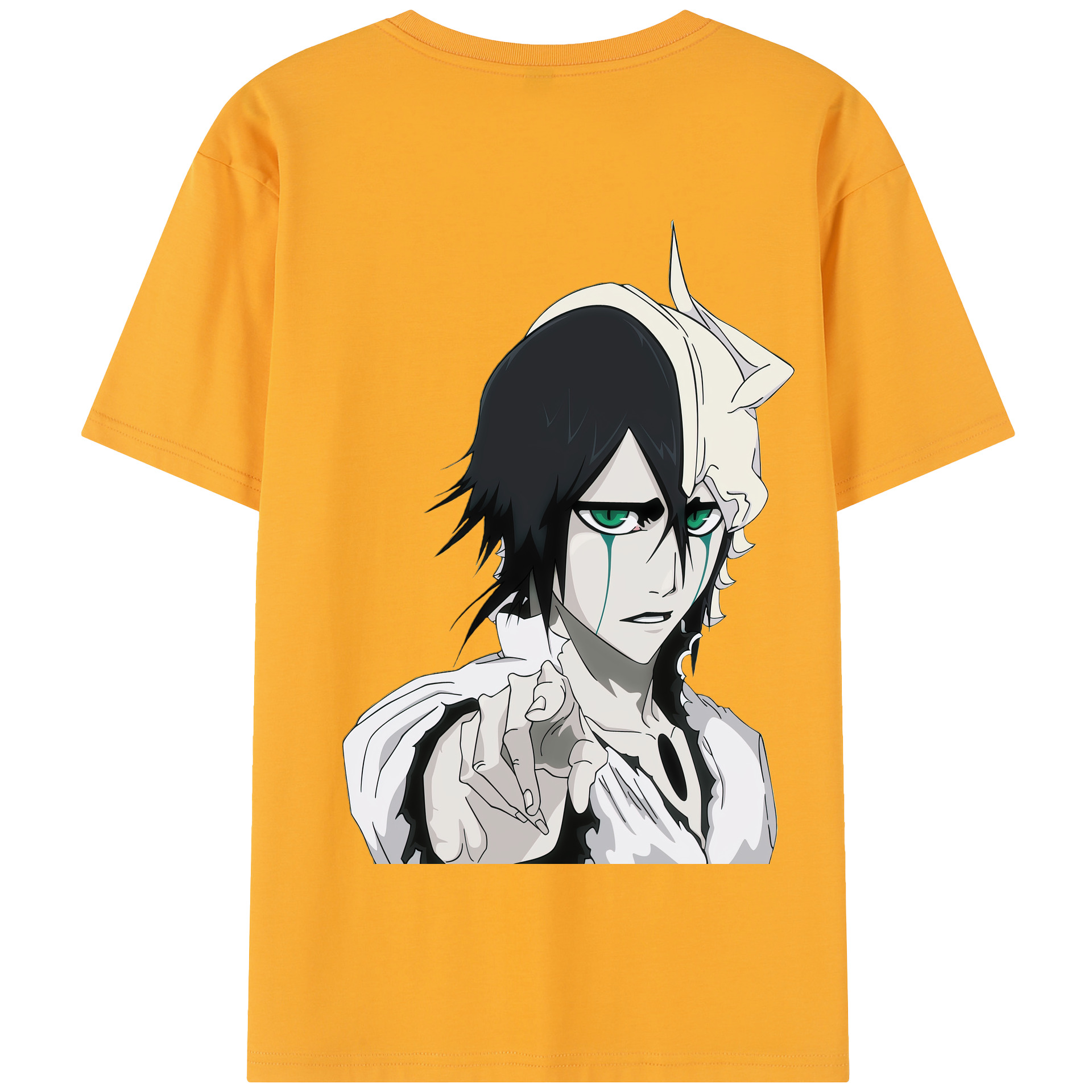 （画像用） ブリーチ ウルキオラ·シファー BLEACH Ulquiorra cifer 綿100％半袖Tシャツ（背面プリント）