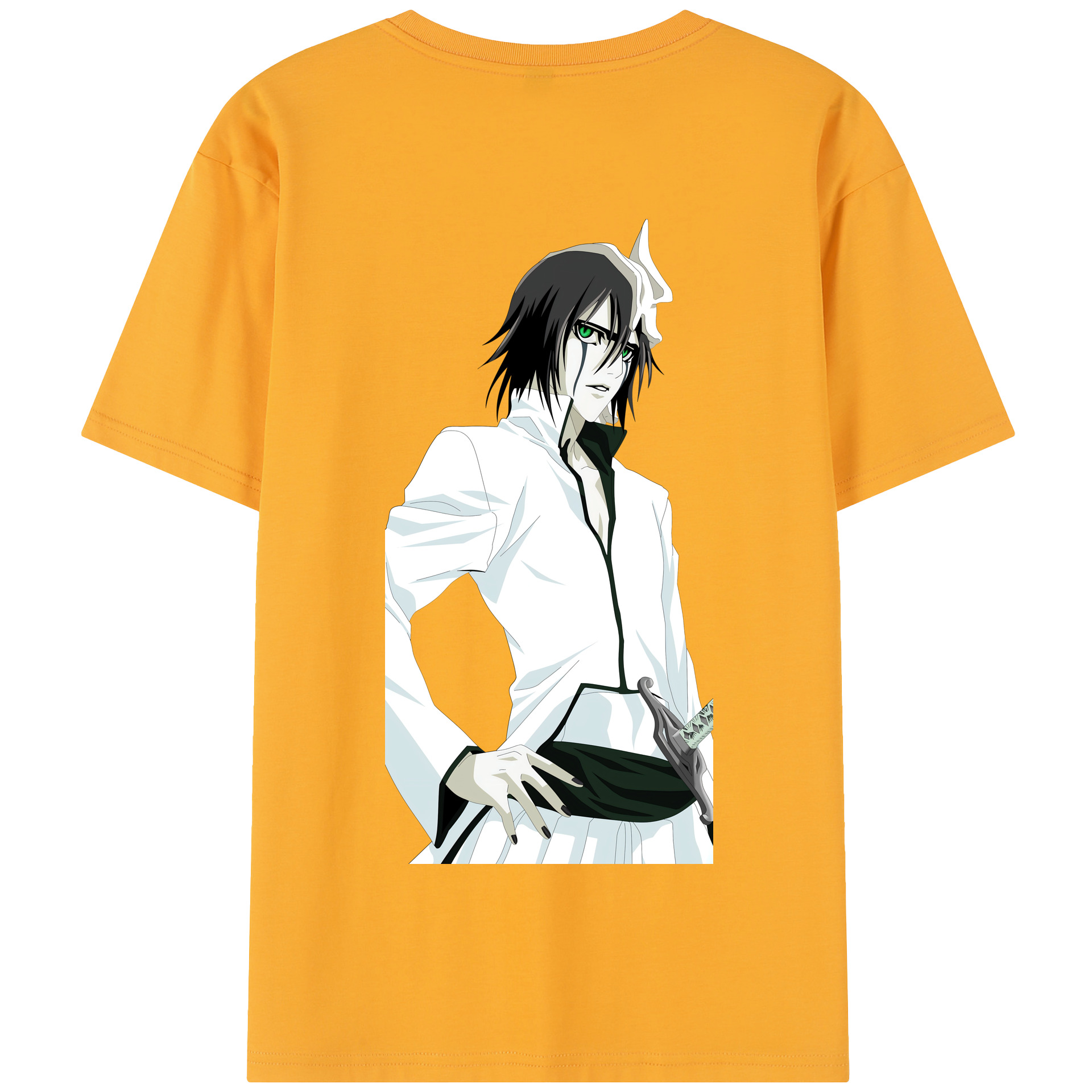 （画像用） ブリーチ ウルキオラ·シファー BLEACH Ulquiorra cifer 綿100％半袖Tシャツ（背面プリント）