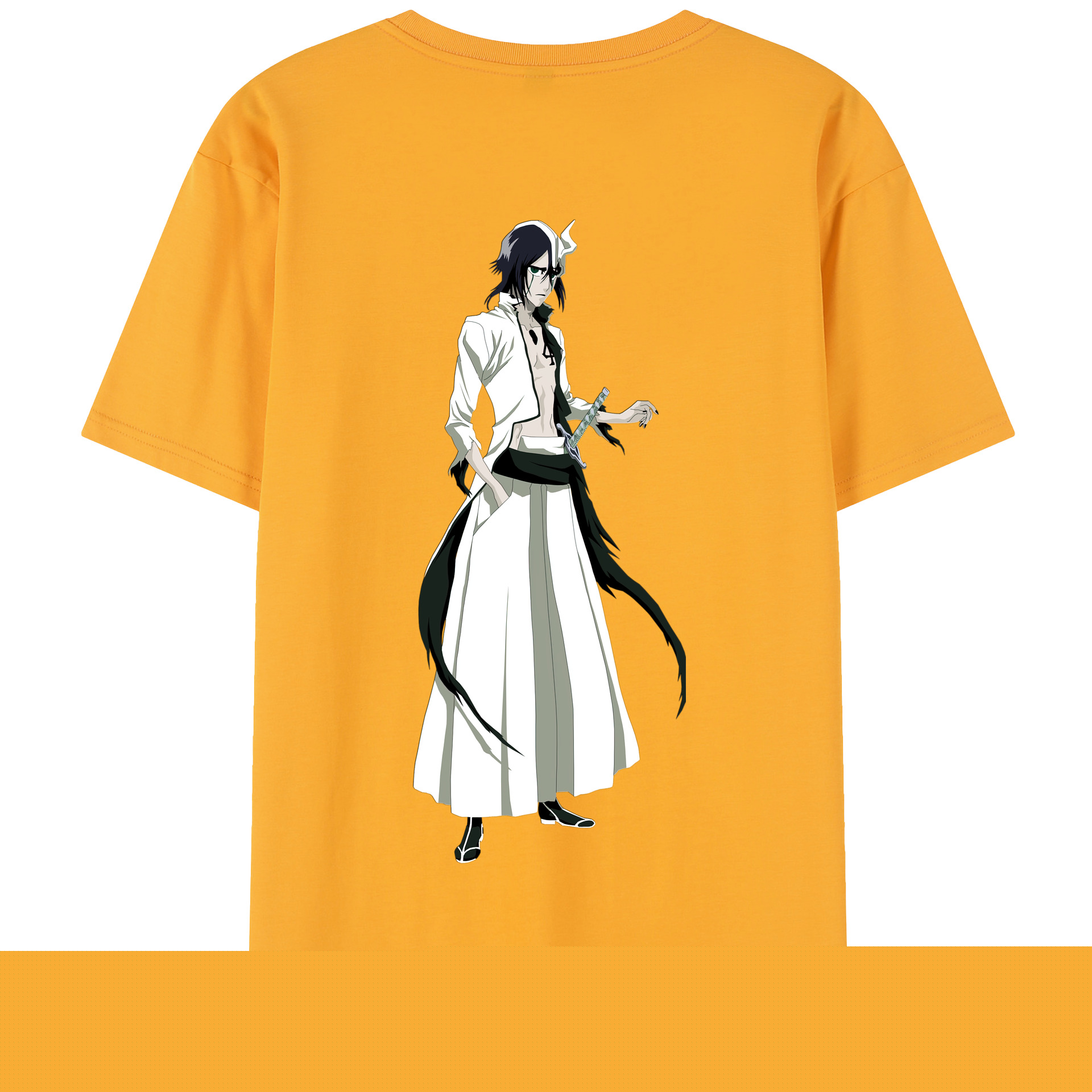 （画像用） ブリーチ ウルキオラ·シファー BLEACH Ulquiorra cifer 綿100％半袖Tシャツ（背面プリント）