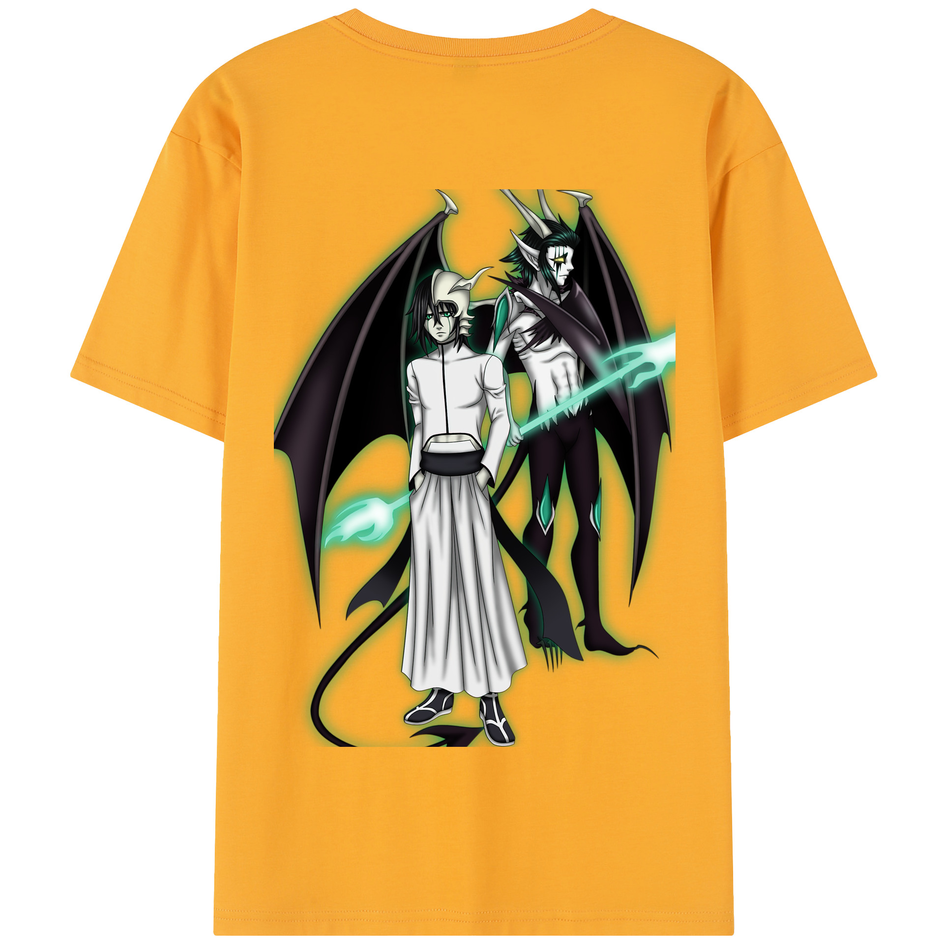 （画像用） ブリーチ ウルキオラ·シファー BLEACH Ulquiorra cifer 綿100％半袖Tシャツ（背面プリント）