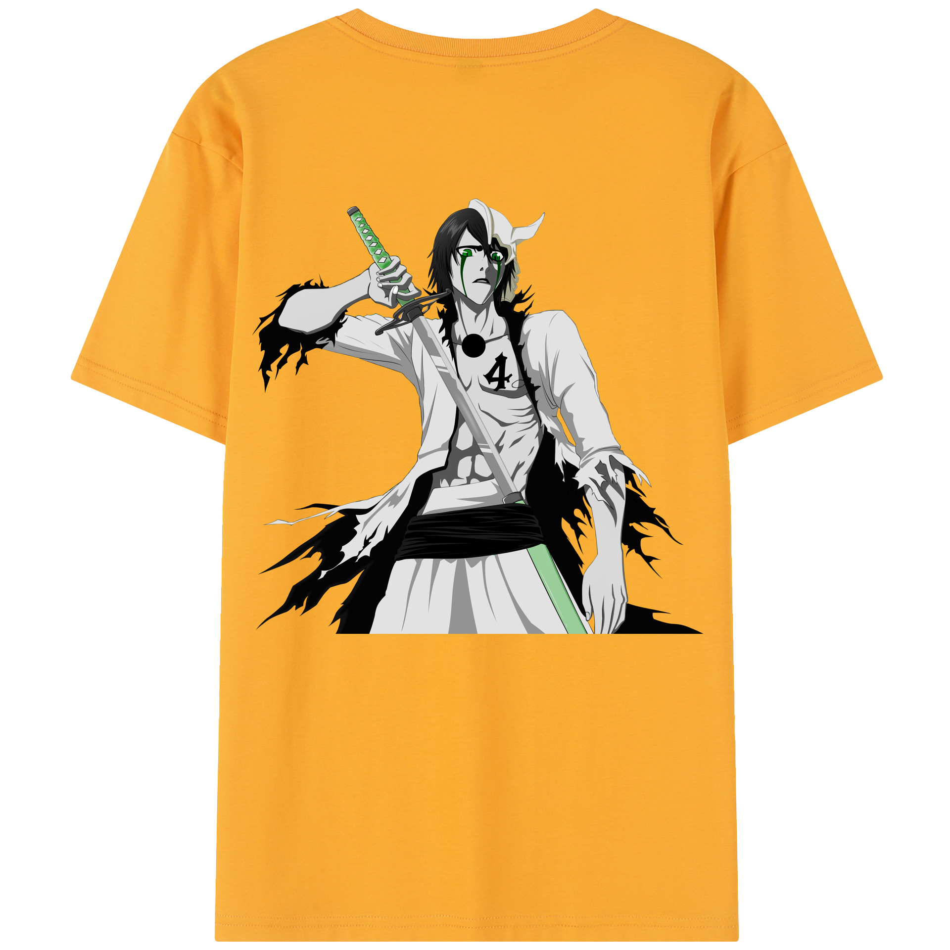 （画像用） ブリーチ ウルキオラ·シファー BLEACH Ulquiorra cifer 綿100％半袖Tシャツ（背面プリント）