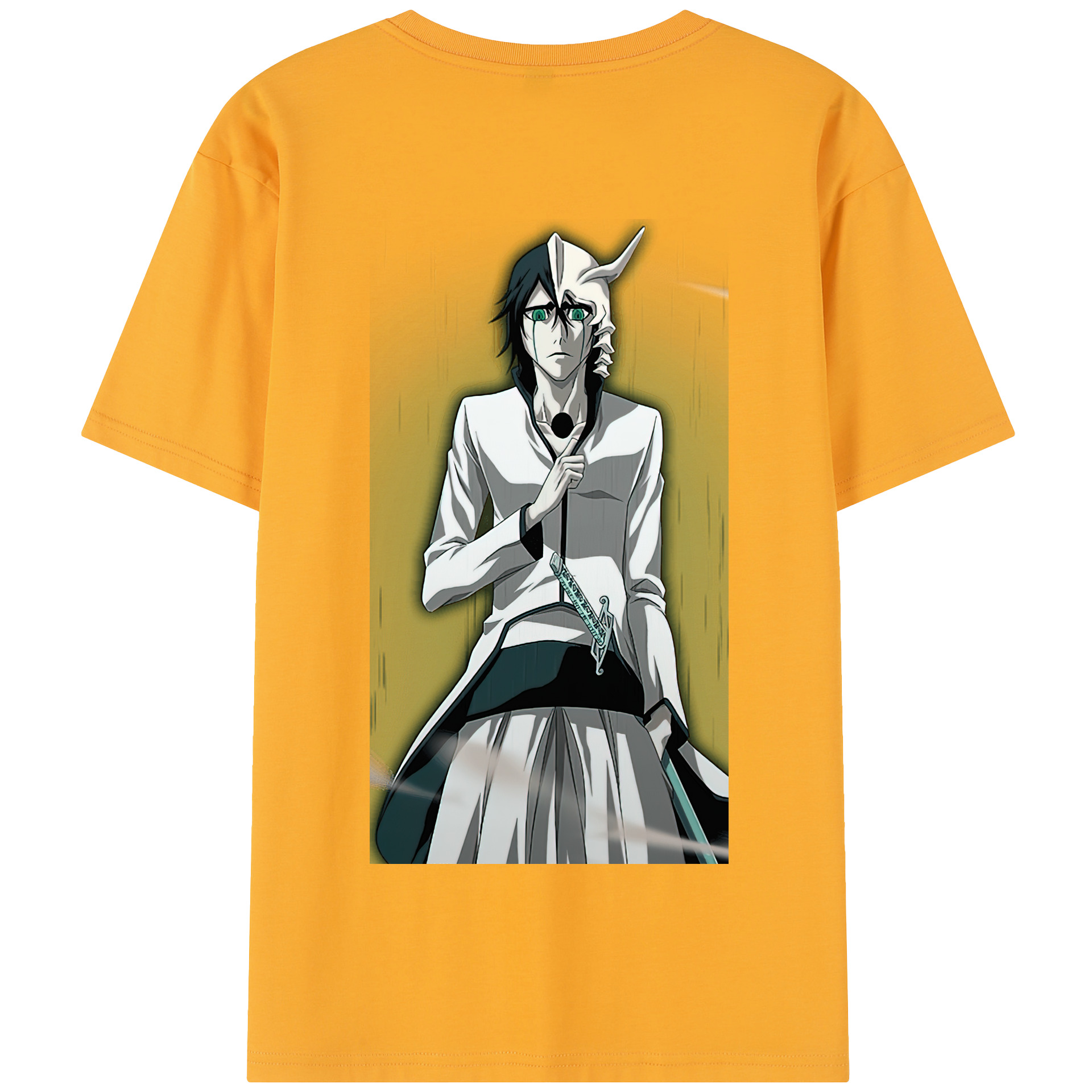 （画像用） ブリーチ ウルキオラ·シファー BLEACH Ulquiorra cifer 綿100％半袖Tシャツ（背面プリント）