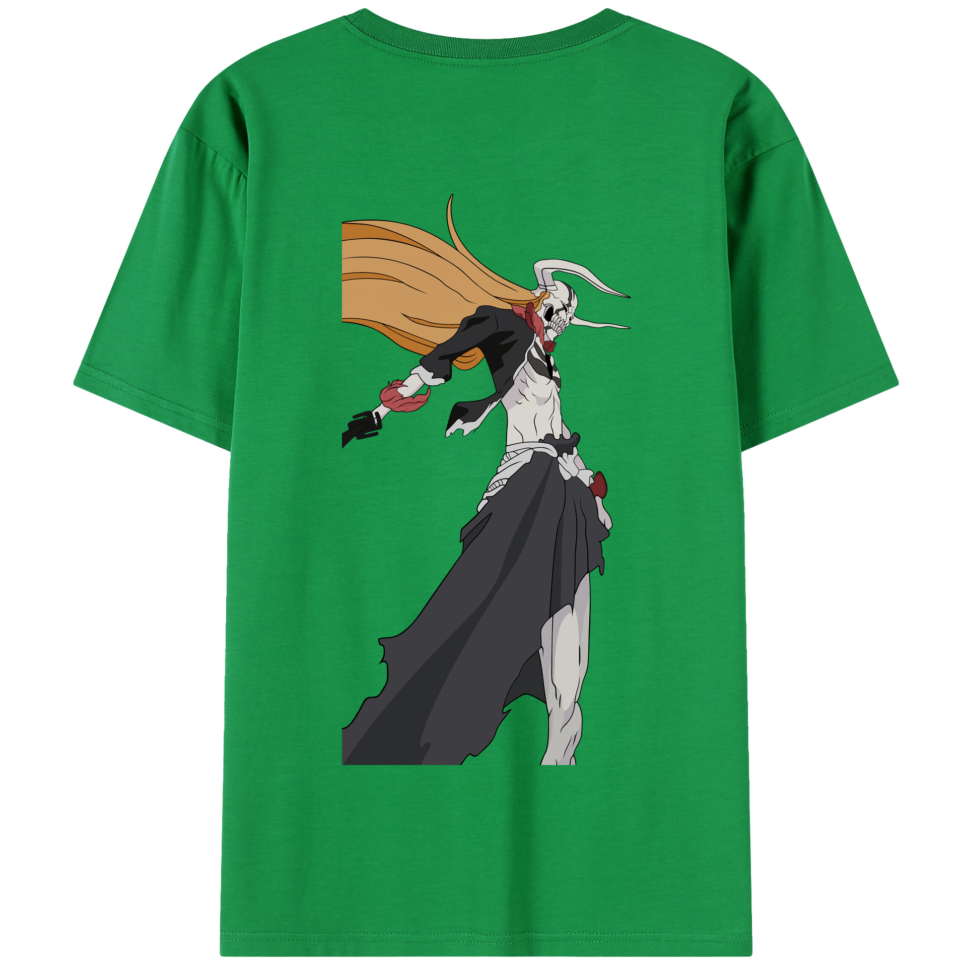 （画像用） ブリーチ 黒崎一護（くろさき いちご）BLEACH Kurosaki Ichigo 綿100％半袖Tシャツ（背面プリント）