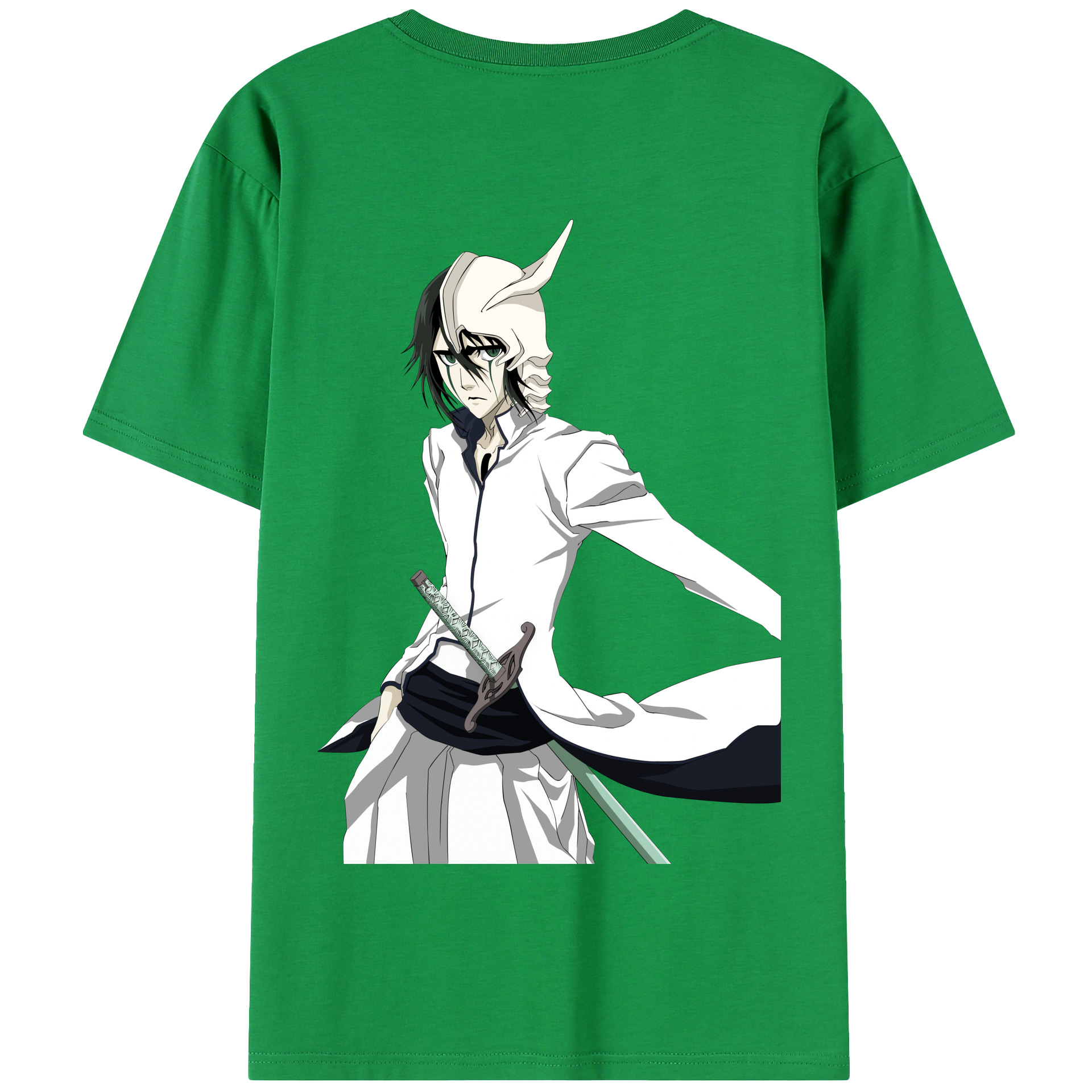 （画像用） ブリーチ ウルキオラ·シファー BLEACH Ulquiorra cifer 綿100％半袖Tシャツ（背面プリント）