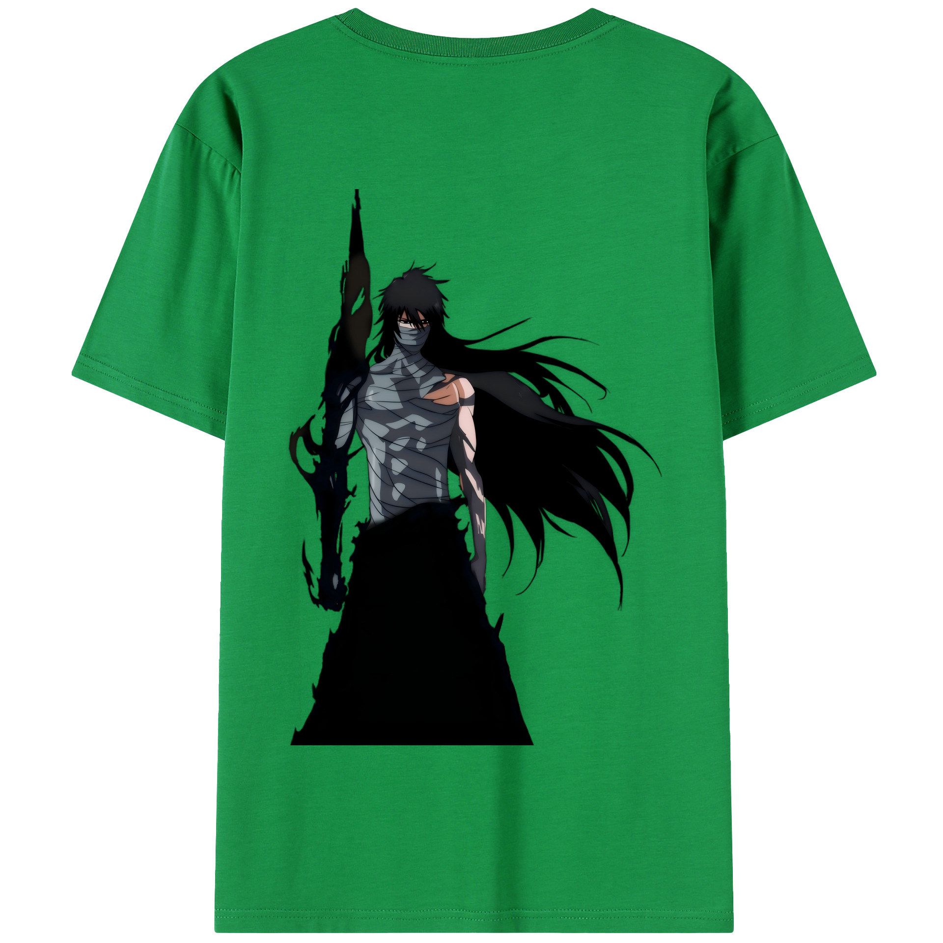 （画像用） ブリーチ 黒崎一護（くろさき いちご）BLEACH Kurosaki Ichigo 綿100％半袖Tシャツ（背面プリント）