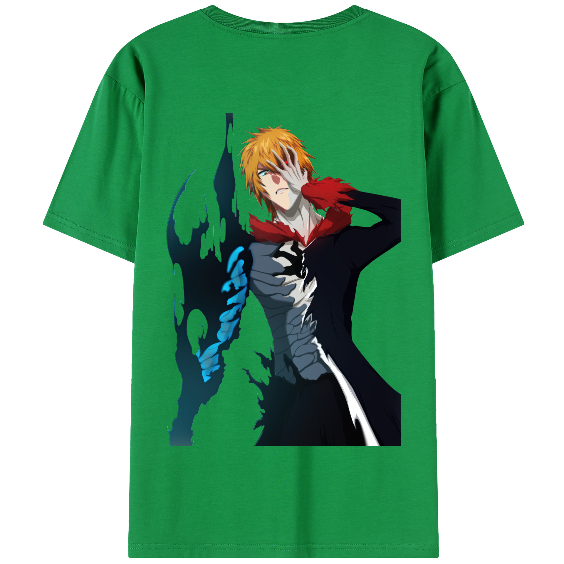 （画像用） ブリーチ 黒崎一護（くろさき いちご）BLEACH Kurosaki Ichigo 綿100％半袖Tシャツ（背面プリント）