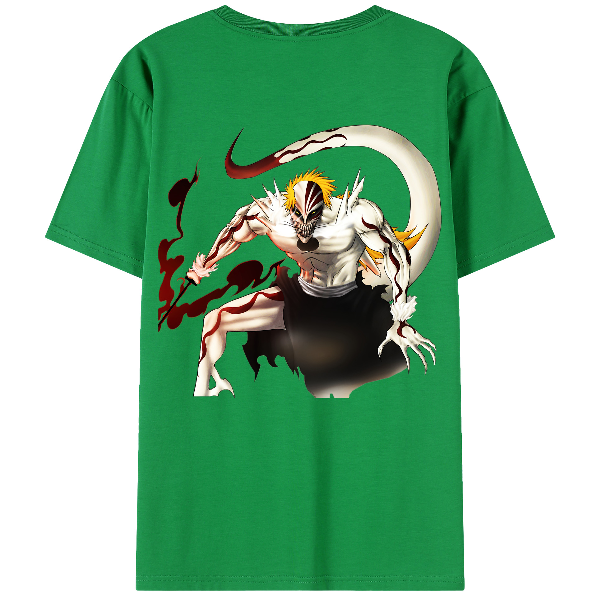 （画像用） ブリーチ 黒崎一護（くろさき いちご）BLEACH Kurosaki Ichigo 綿100％半袖Tシャツ（背面プリント）