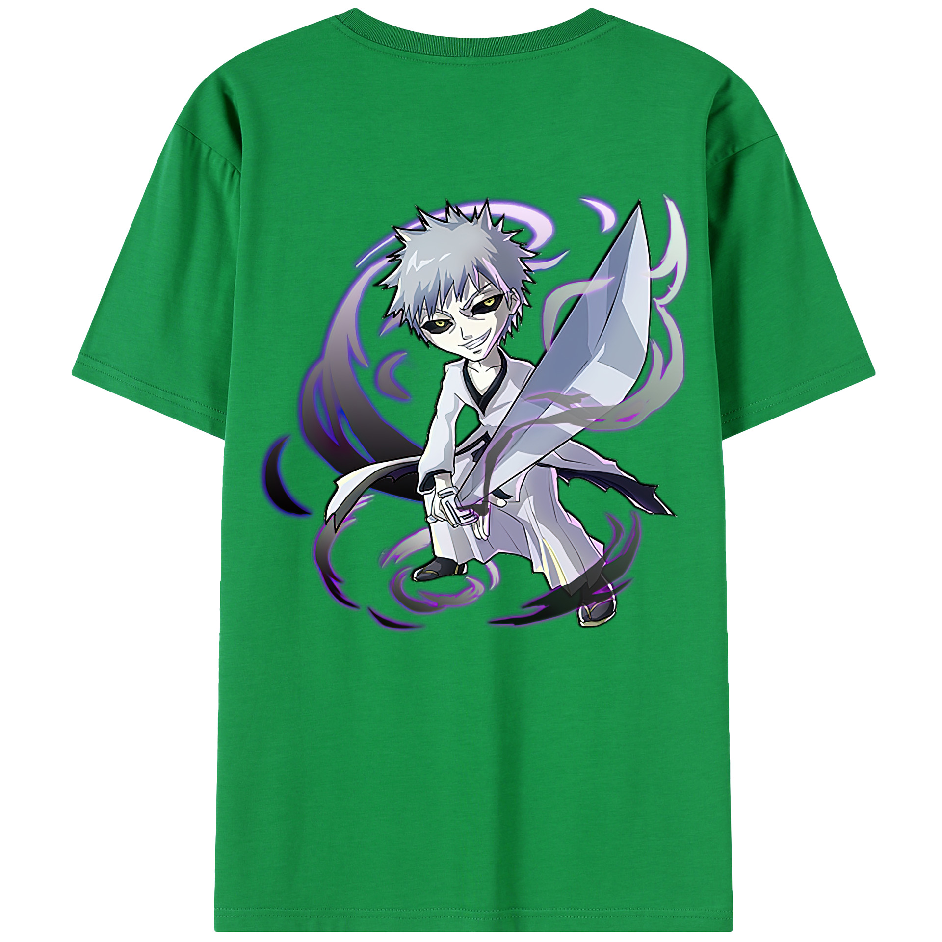 （画像用） ブリーチ 黒崎一護（くろさき いちご）BLEACH Kurosaki Ichigo 綿100％半袖Tシャツ（背面プリント）