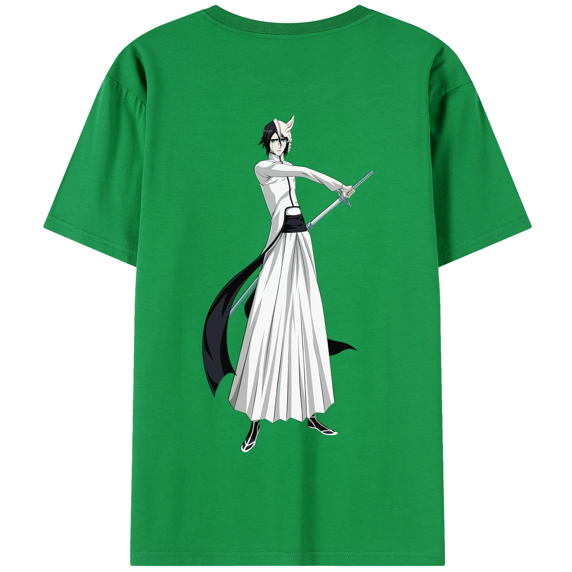 （画像用） ブリーチ ウルキオラ·シファー BLEACH Ulquiorra cifer 綿100％半袖Tシャツ（背面プリント）