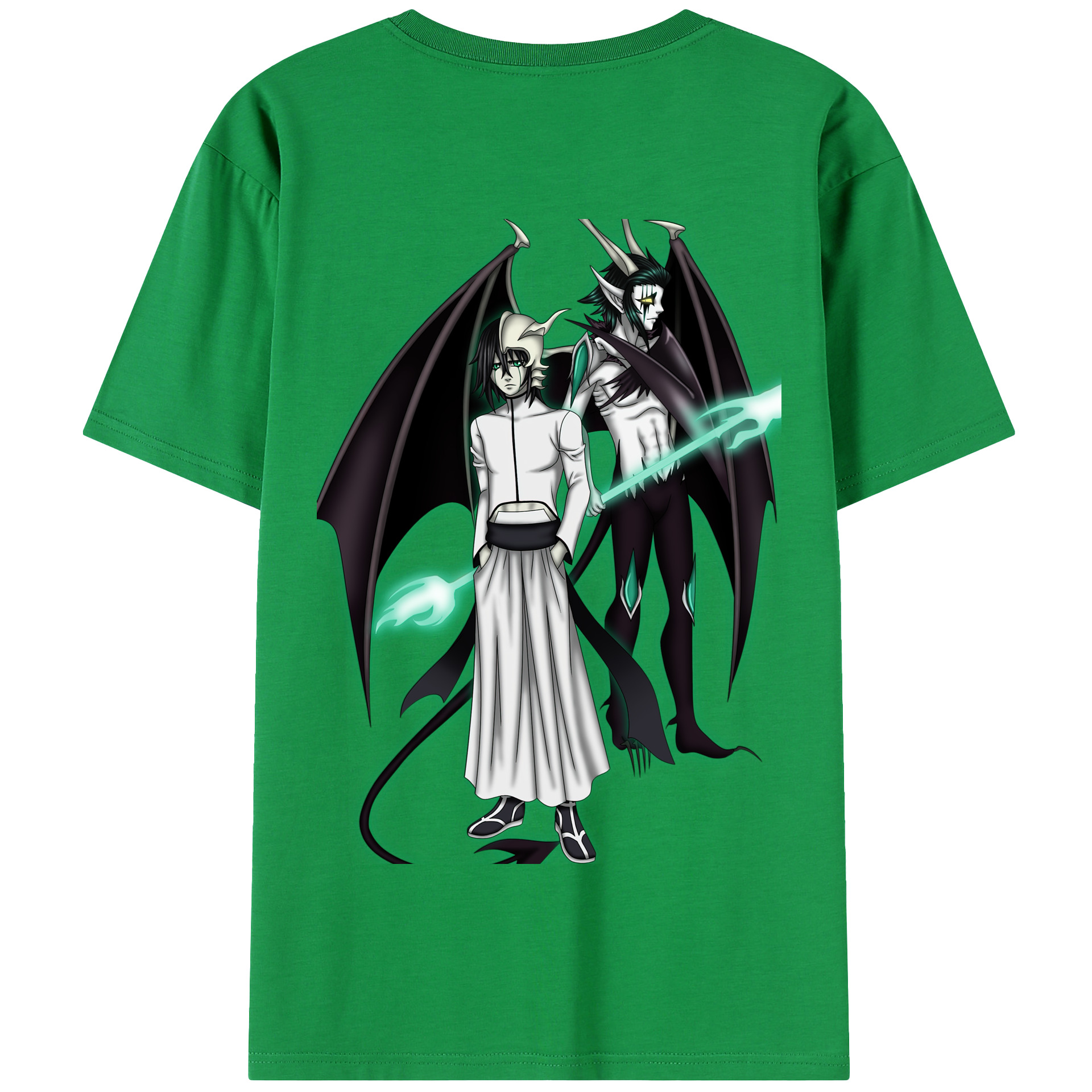 （画像用） ブリーチ ウルキオラ·シファー BLEACH Ulquiorra cifer 綿100％半袖Tシャツ（背面プリント）