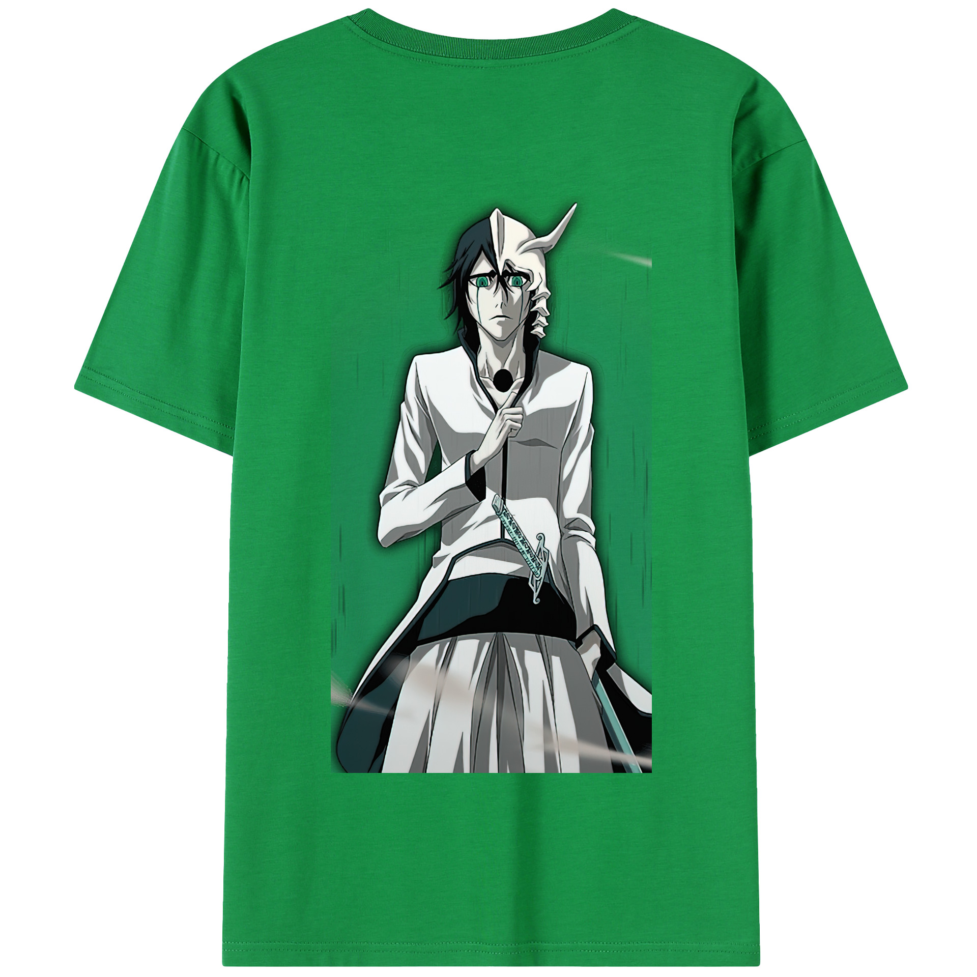 （画像用） ブリーチ ウルキオラ·シファー BLEACH Ulquiorra cifer 綿100％半袖Tシャツ（背面プリント）