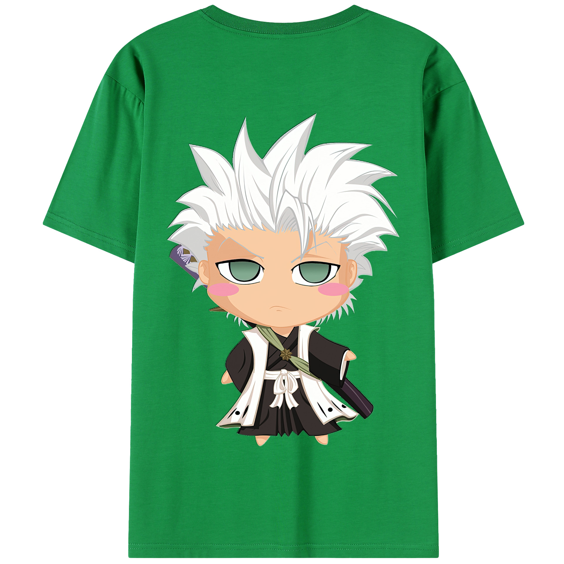 （画像用） ブリーチ 日番谷冬獅郎（ひつがや とうしろう） BLEACH Hitsugaya Toushirou 綿100％半袖Tシャツ（背面プリント）